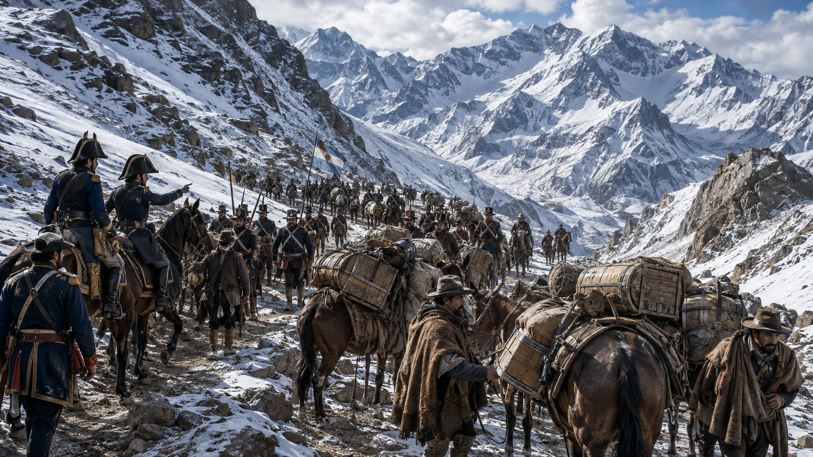 "Los sabores de la libertad": qu&eacute; com&iacute;an San Mart&iacute;n y sus soldados durante el Cruce de los Andes y las guerras de la independencia