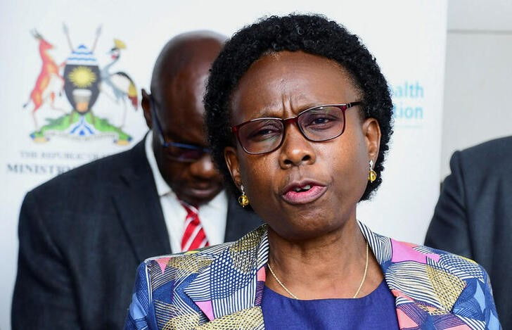 La ministra de Sanidad ugandesa, Jane Ruth Aceng, durante un encuentro con medios de comunicación en Entebbe, Uganda, el 8 de diciembre de 2022. REUTERS/Abubaker Lubowa/Archivo