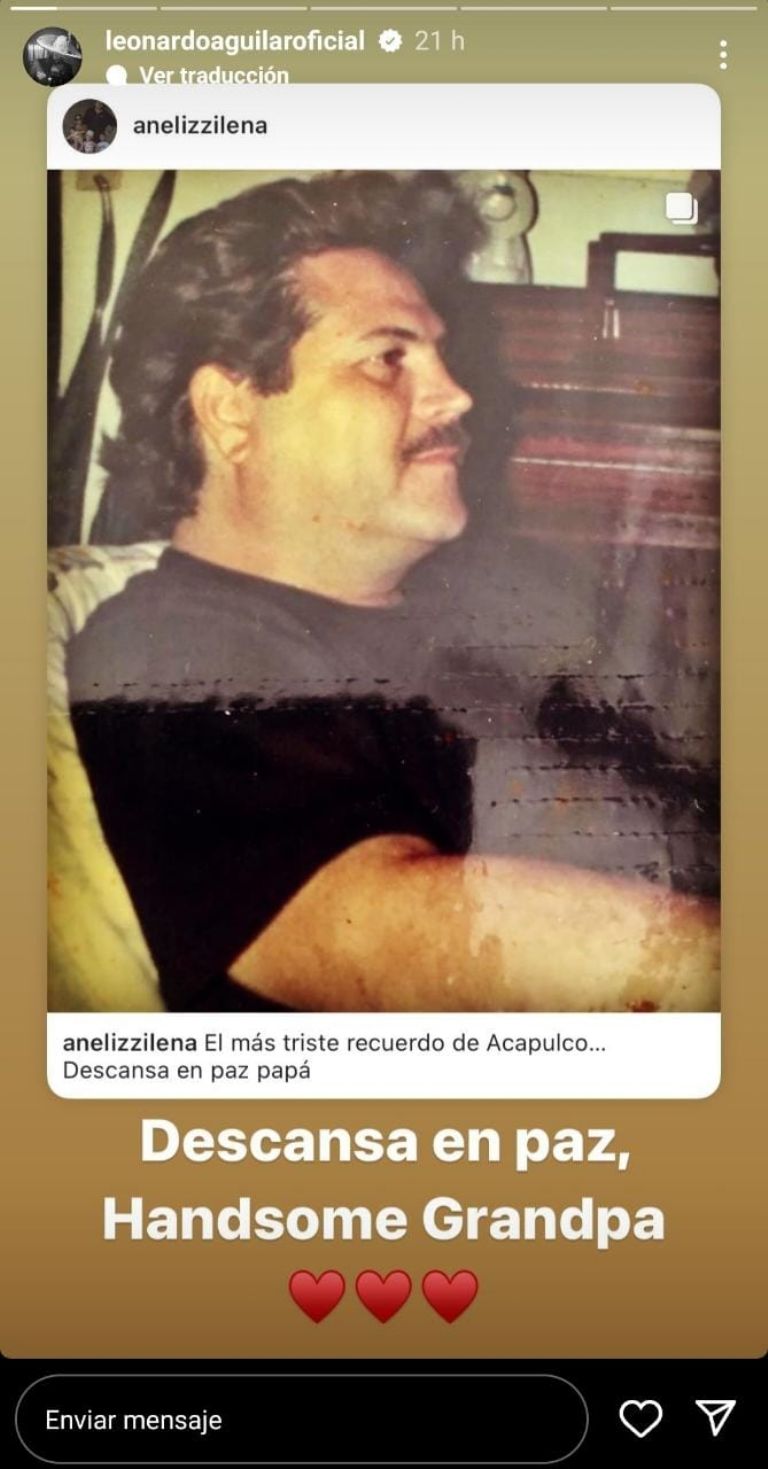 Adrián Álvarez, padre de Aneliz Álvarez y abuelo de los Aguilar (Foto: Instagram)