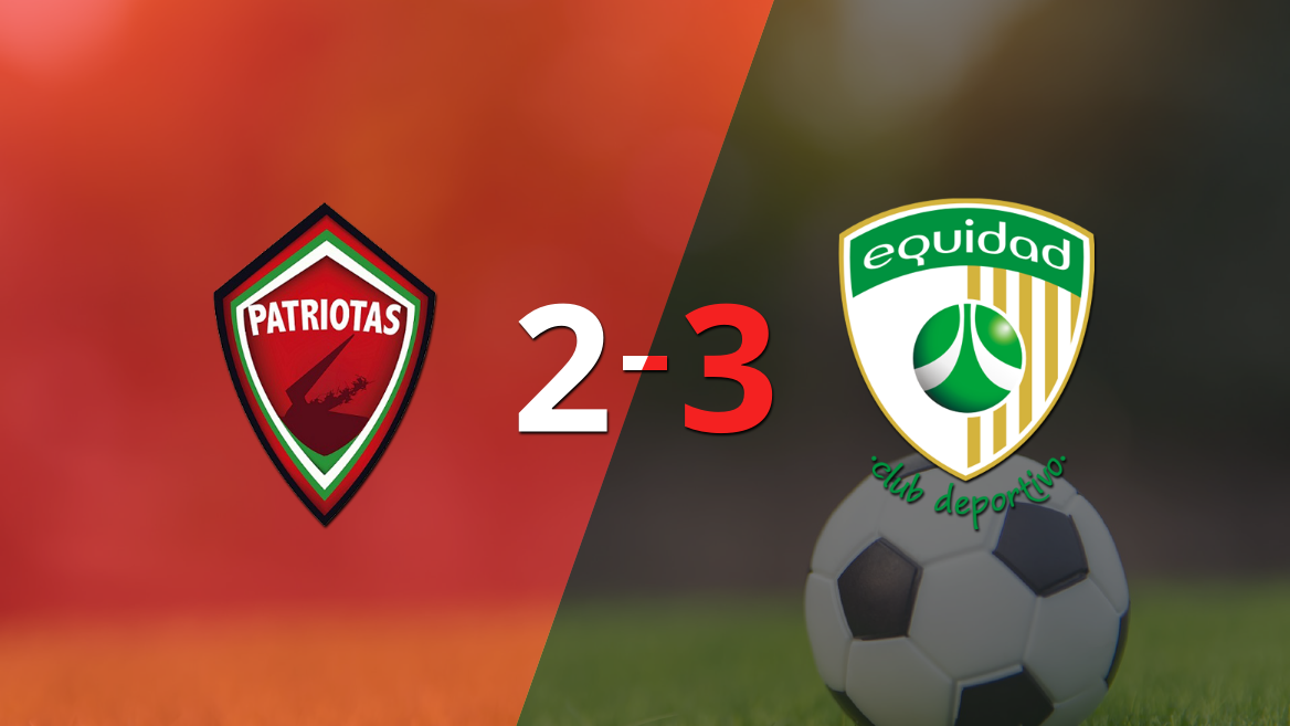 Con dos goles de Duvier Riascos, La Equidad venció a Patriotas FC