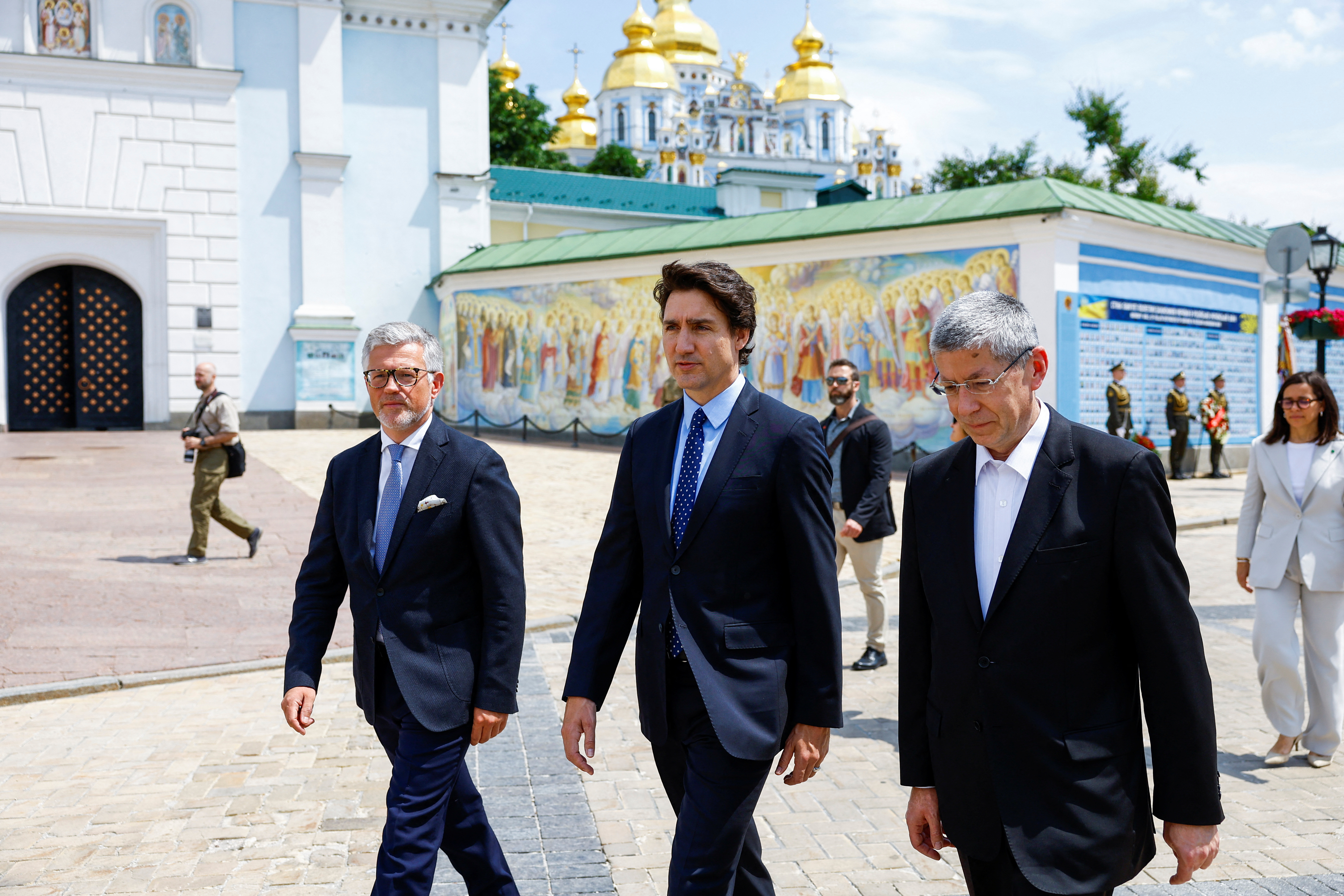El mandatario canadiense Justin Trudeau llegó a Kiev en una visita sorpresa