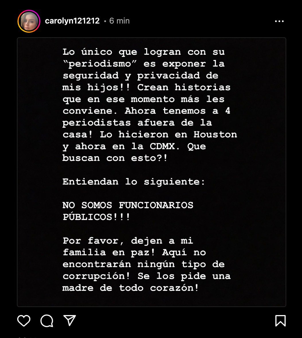 Carolyn Adams solicitó que dejaran de acosar a su familia tras reportaje de MCCI (Captura de pantalla)