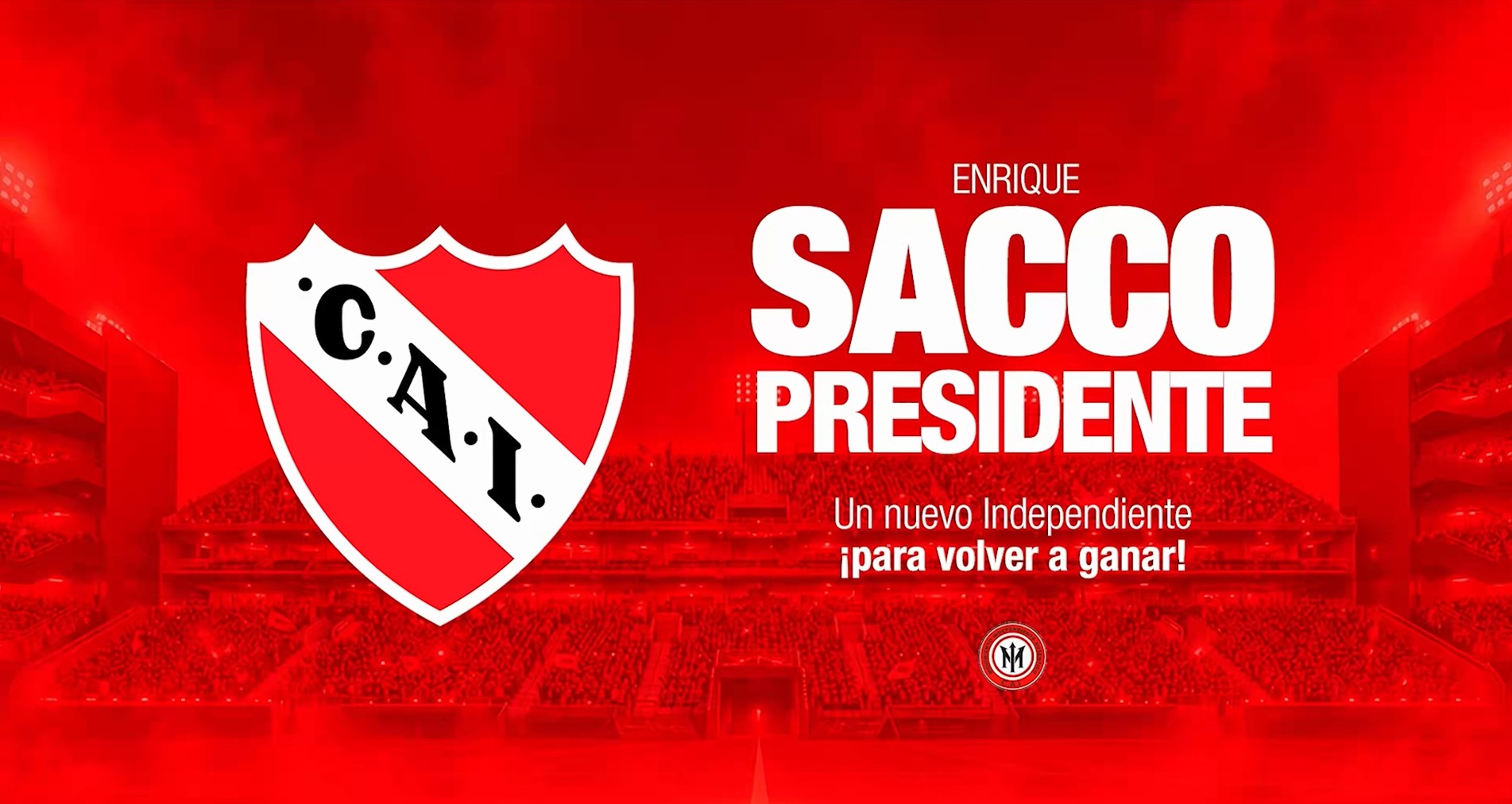 Enrique Sacco se lanz&oacute; como candidato a presidente de Independiente: "Tom&eacute; una de las decisiones m&aacute;s importantes de mi vida"