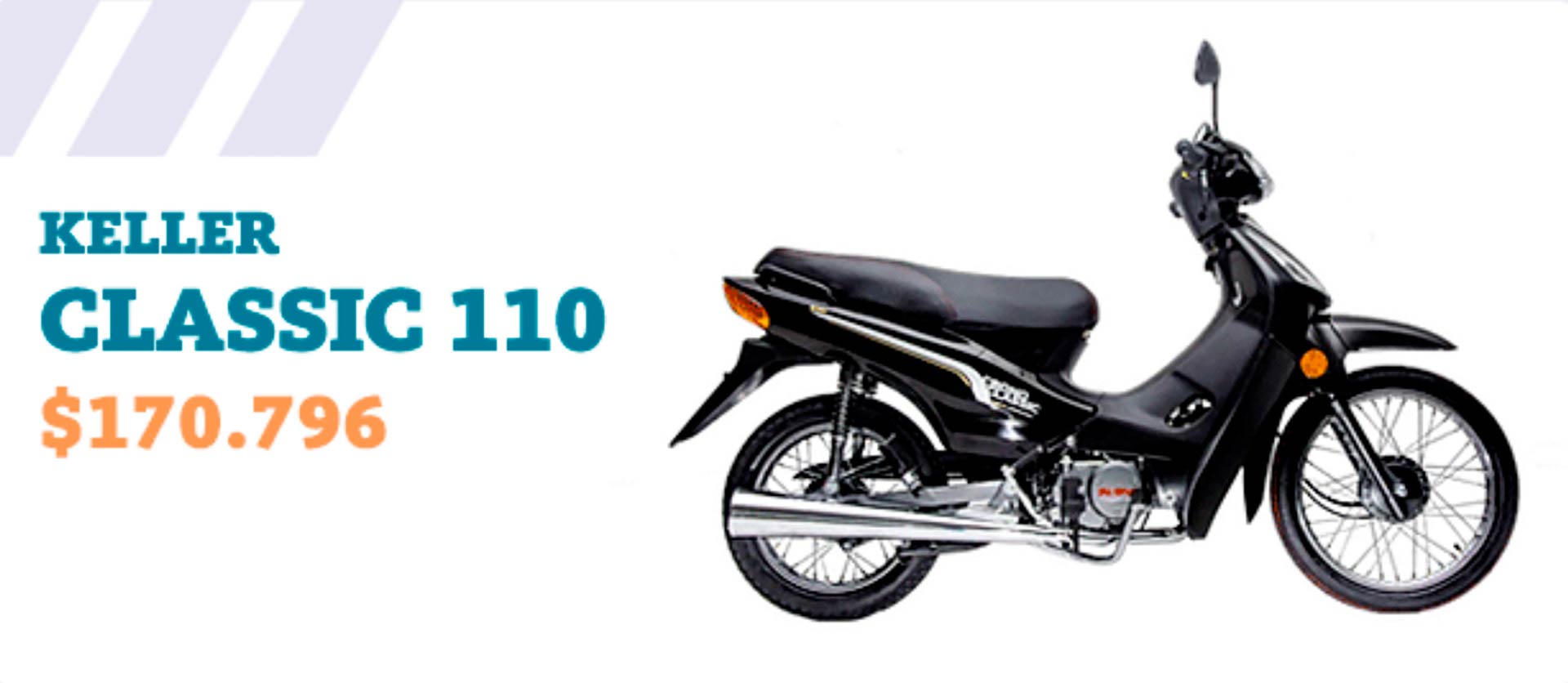 The cheapest motorcycle is at $170,796