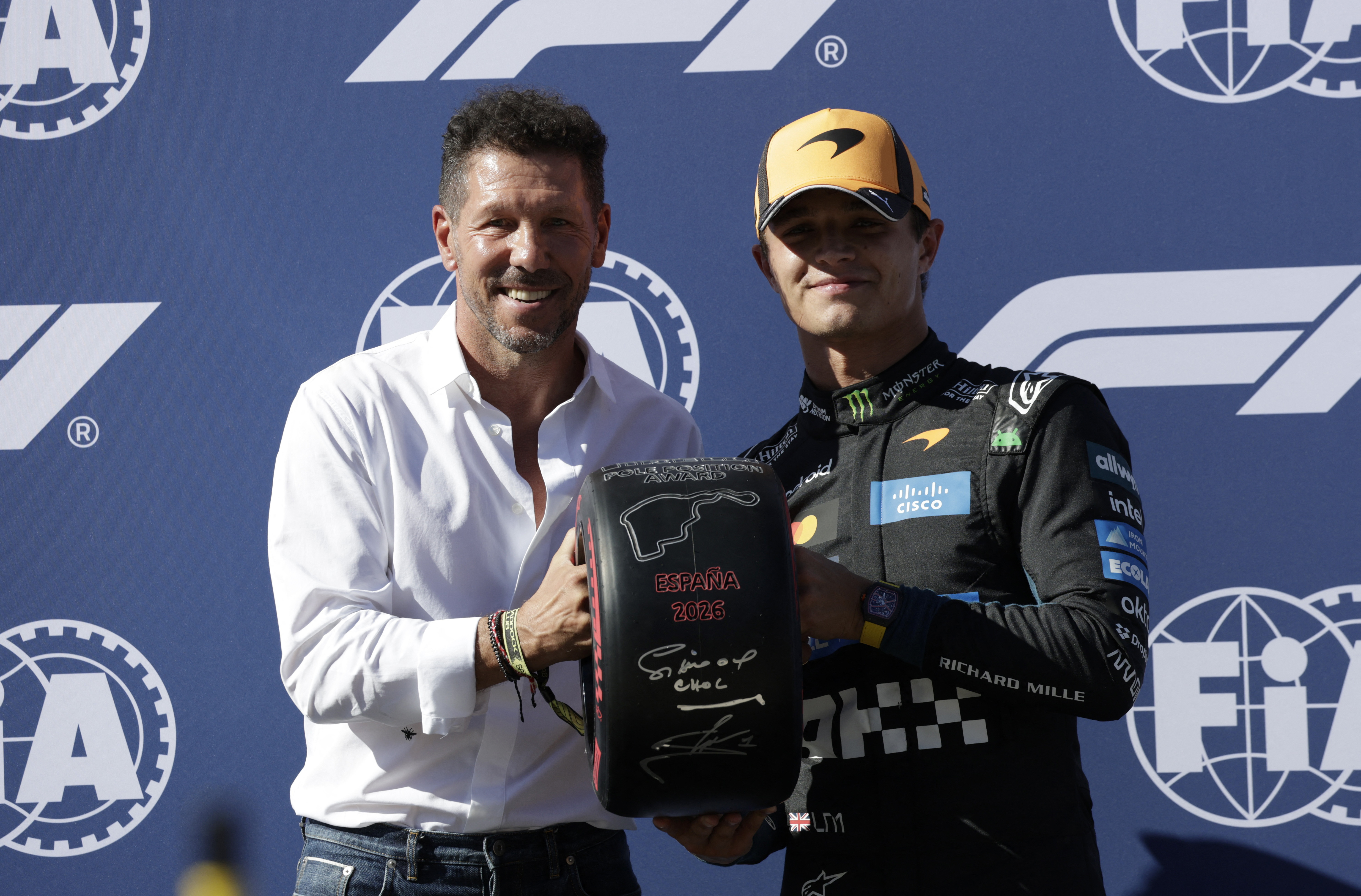El rol central que tuvo el Cholo Simeone tras la clasificaci&oacute;n de la F&oacute;rmula 1 en el Gran Premio de Espa&ntilde;a