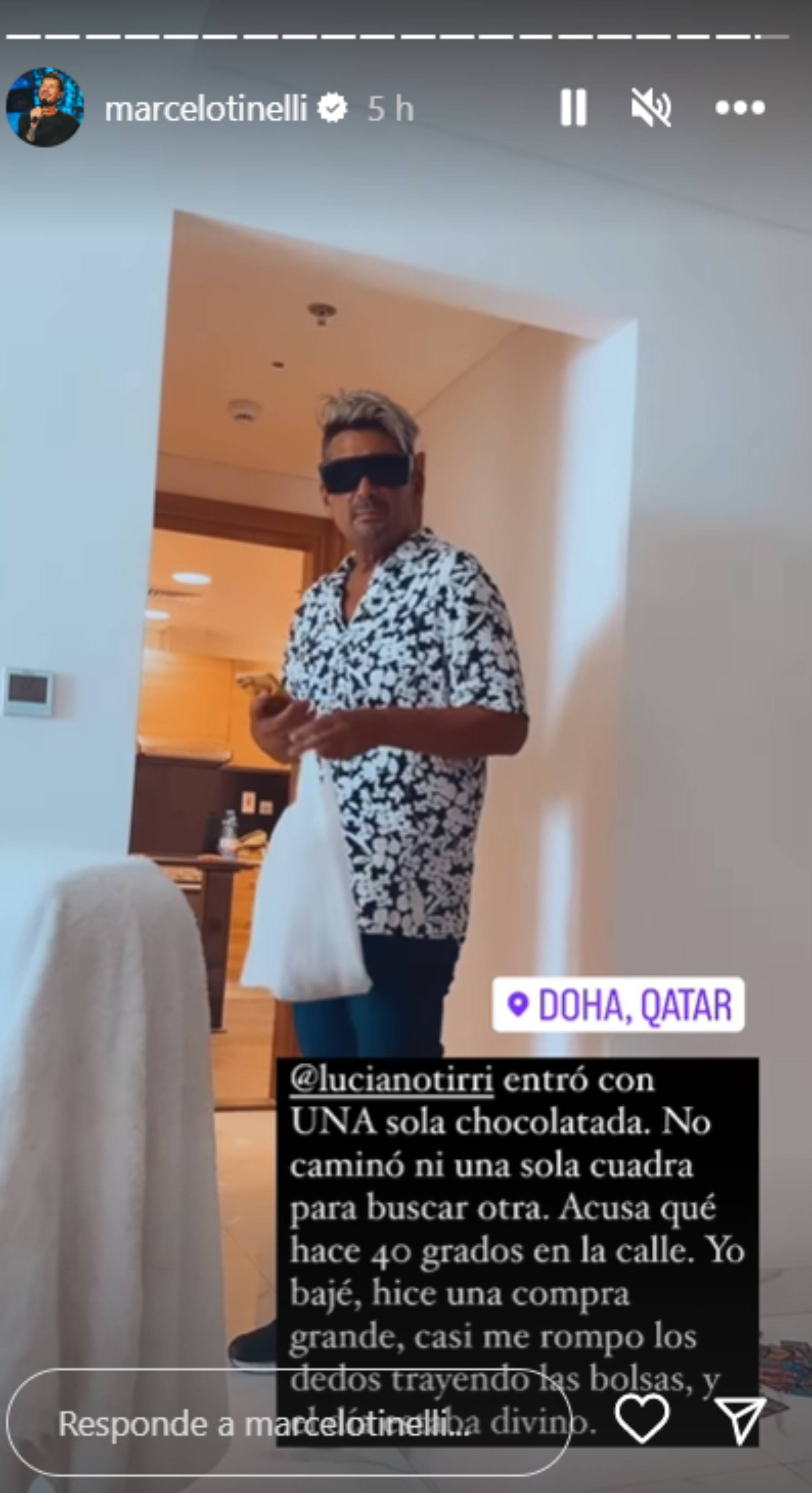 Marcelo Tinelli y Lolo disfrutan del fútbol en Qatar y siguen los problemas de convivencia con Luciano El Tirri 3 El Tirri en Qatar