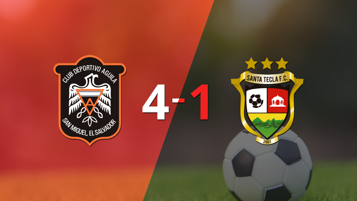 CD Águila golea 4-1 como local a Santa Tecla - Infobae