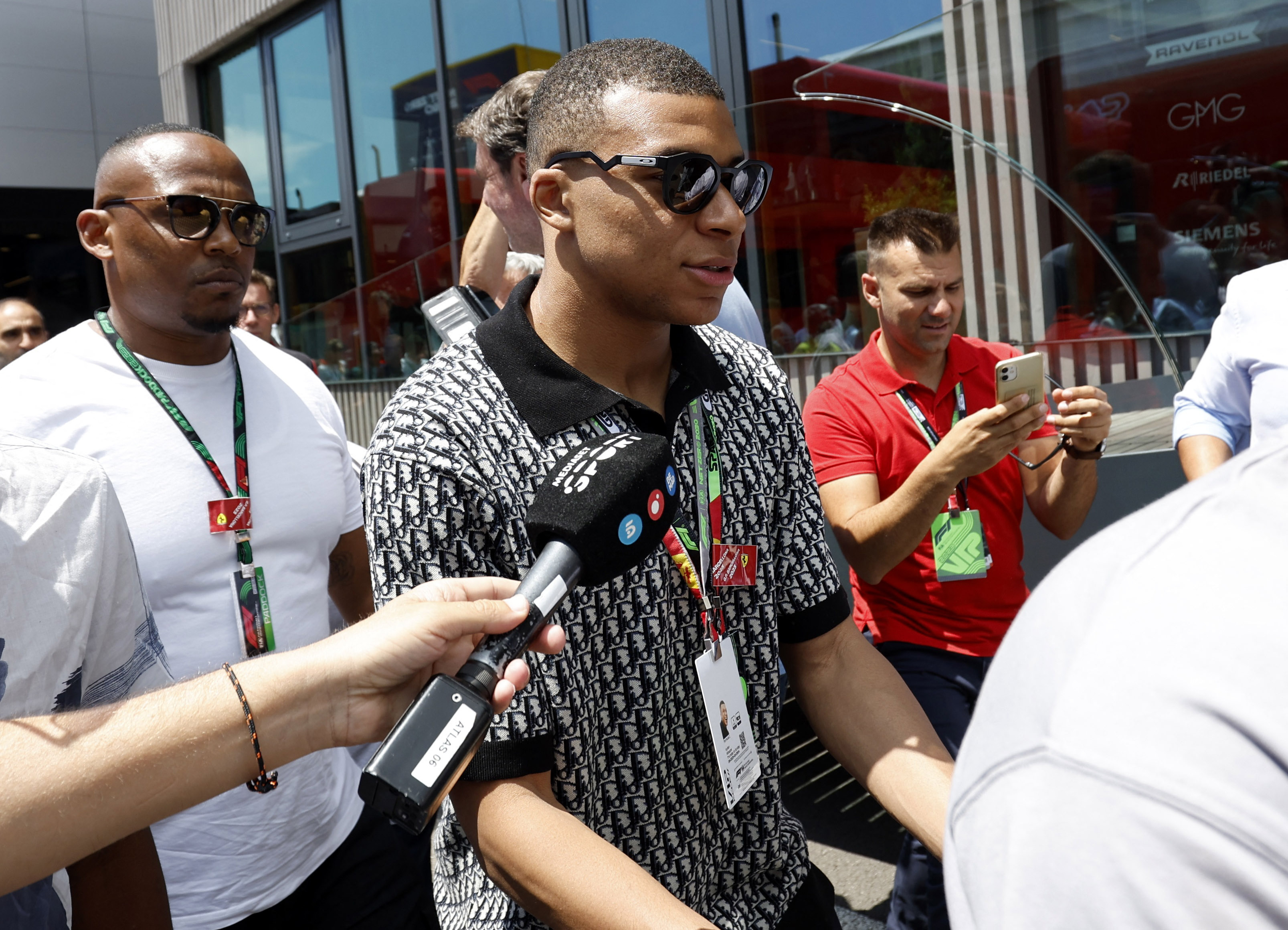 Mbappé fue otro de los que estuvo presente en el GP de España (Reuters)