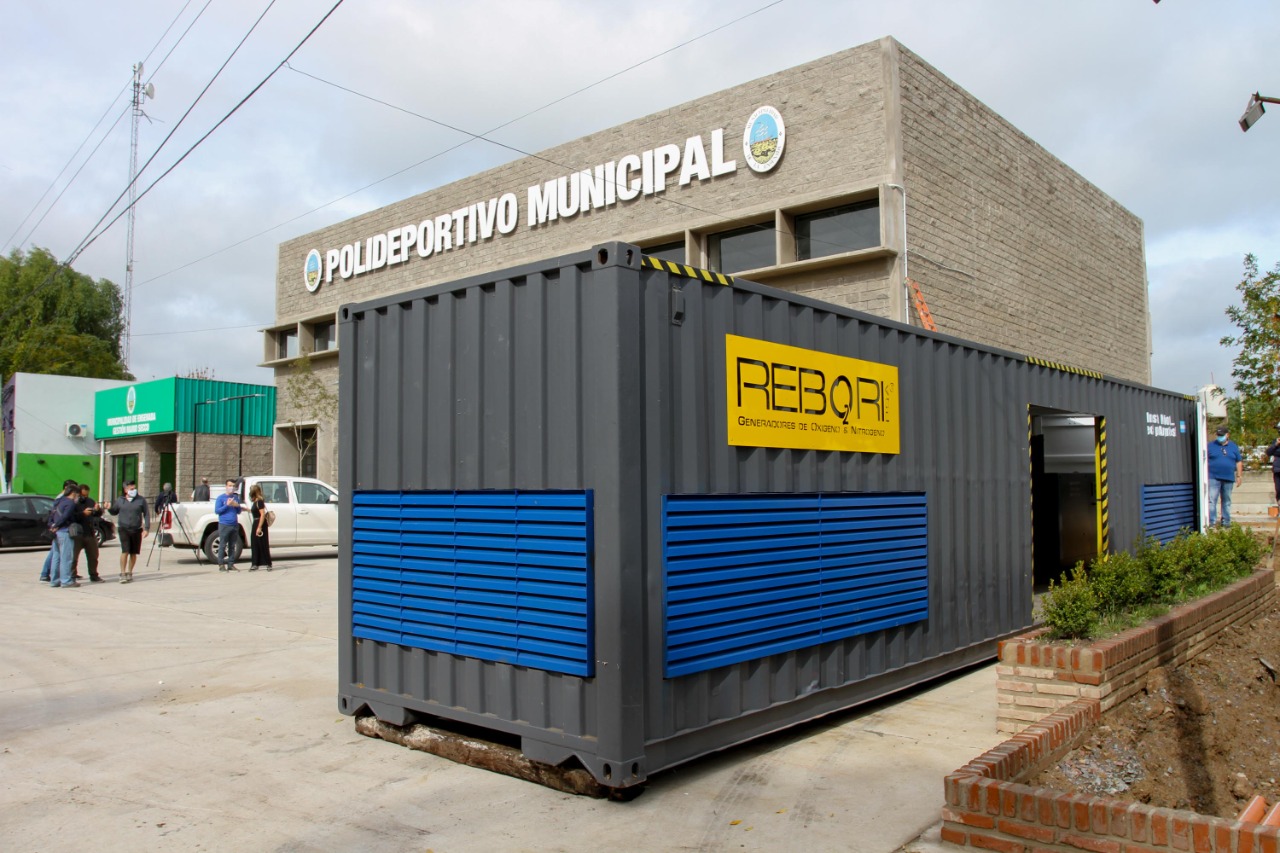 La planta móvil de producción de oxígeno instalada en Ensenada