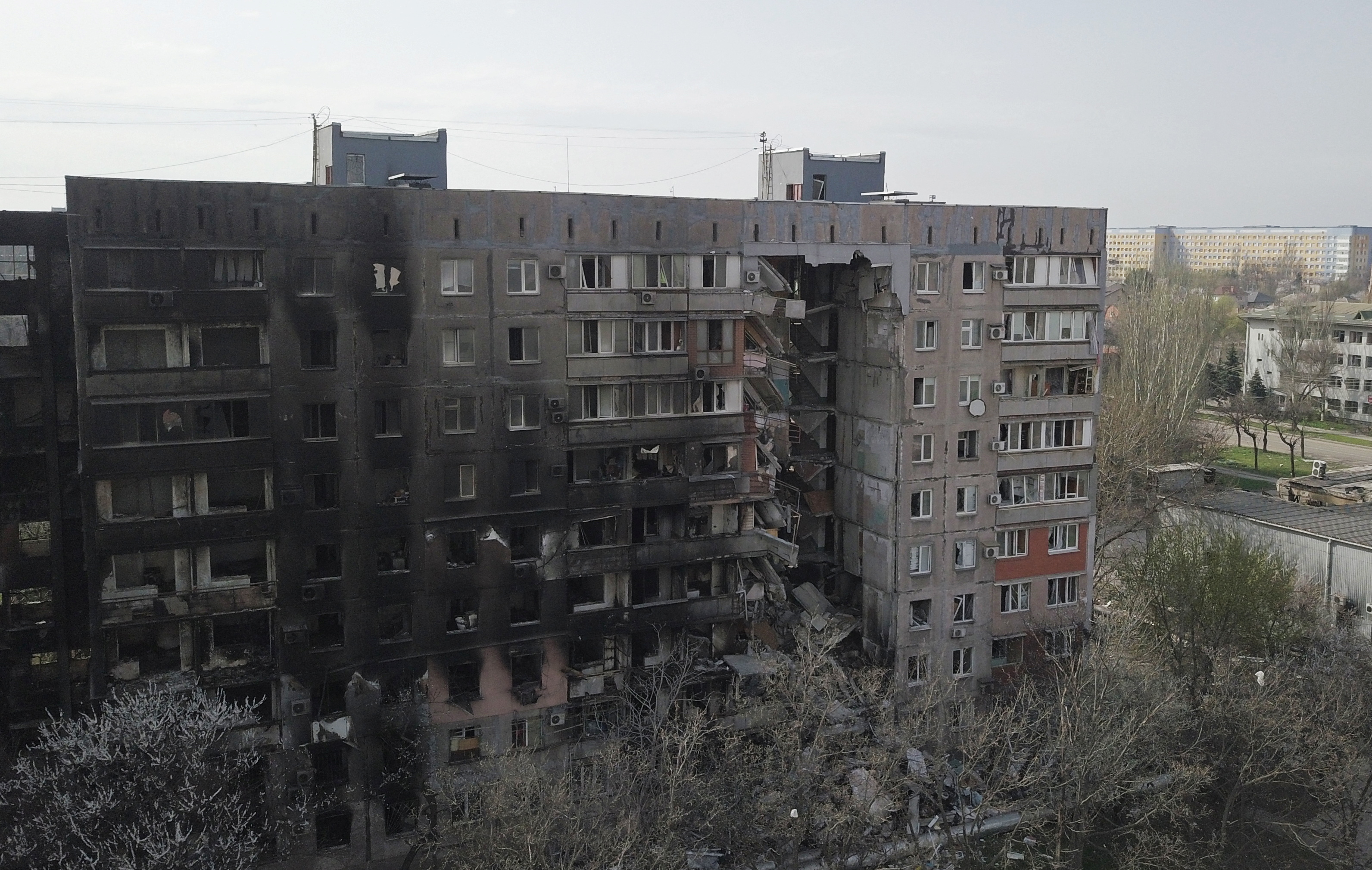 Los edificios destruidos de Mariupol (REUTERS/Pavel Klimov)