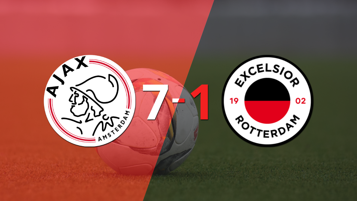 Excelsior cayó ante Ajax con dos goles de Brian Brobbey