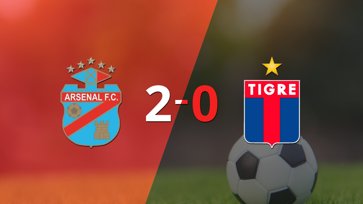 Con dos goles, Arsenal se impuso a Tigre en el Viaducto