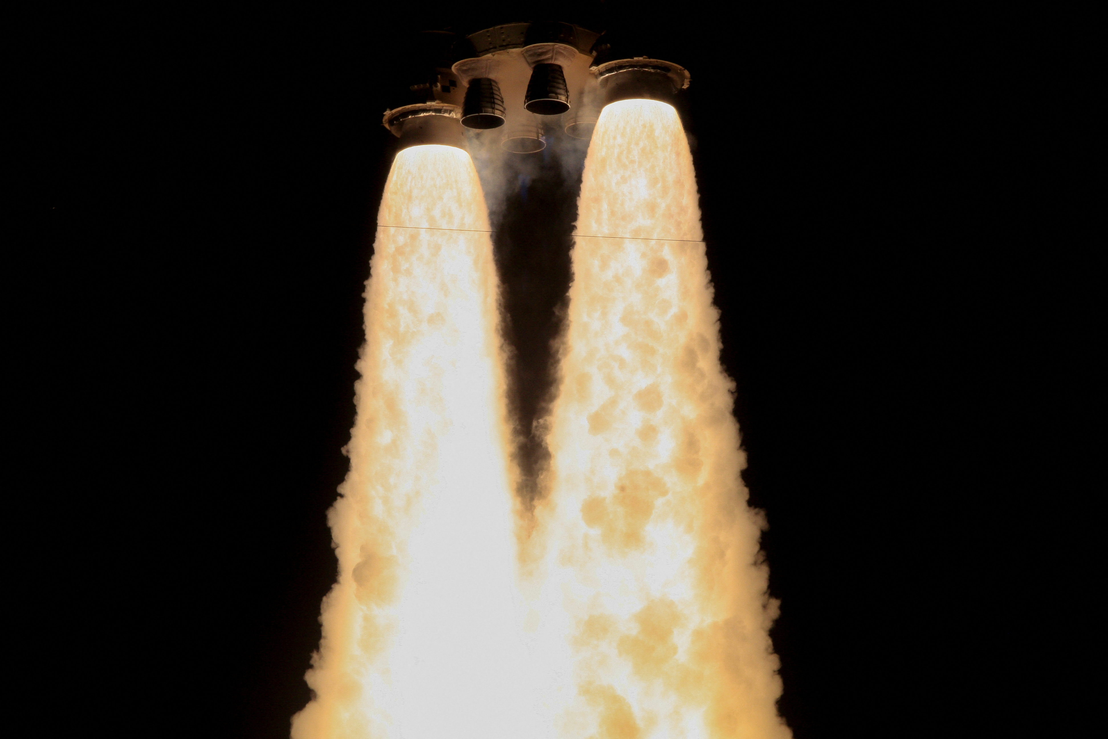 El empuje en el lanzamiento del nuevo cohete SLS es el mayor registrado en un cohete en la historia (REUTERS/Steve Nesius)
