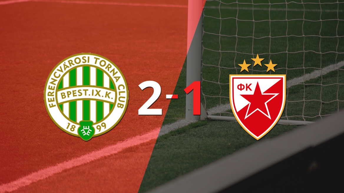 Ferencváros derrotó 2-1 en casa a Estrella Roja