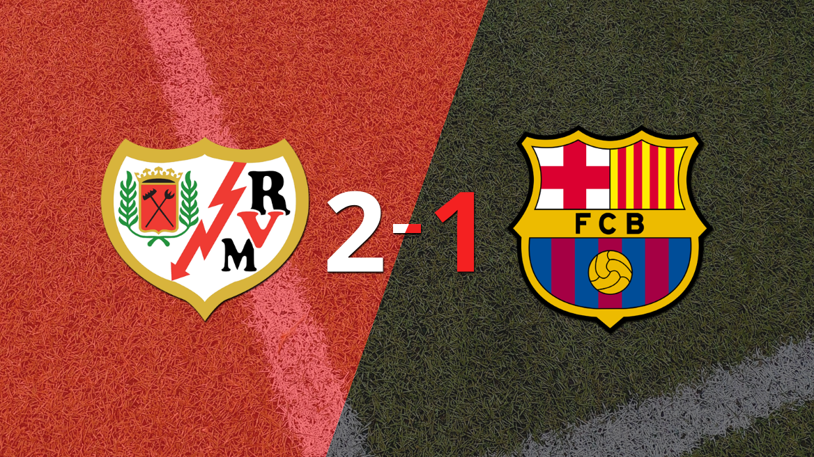 Barcelona cayó 2-1 en su visita a Rayo Vallecano