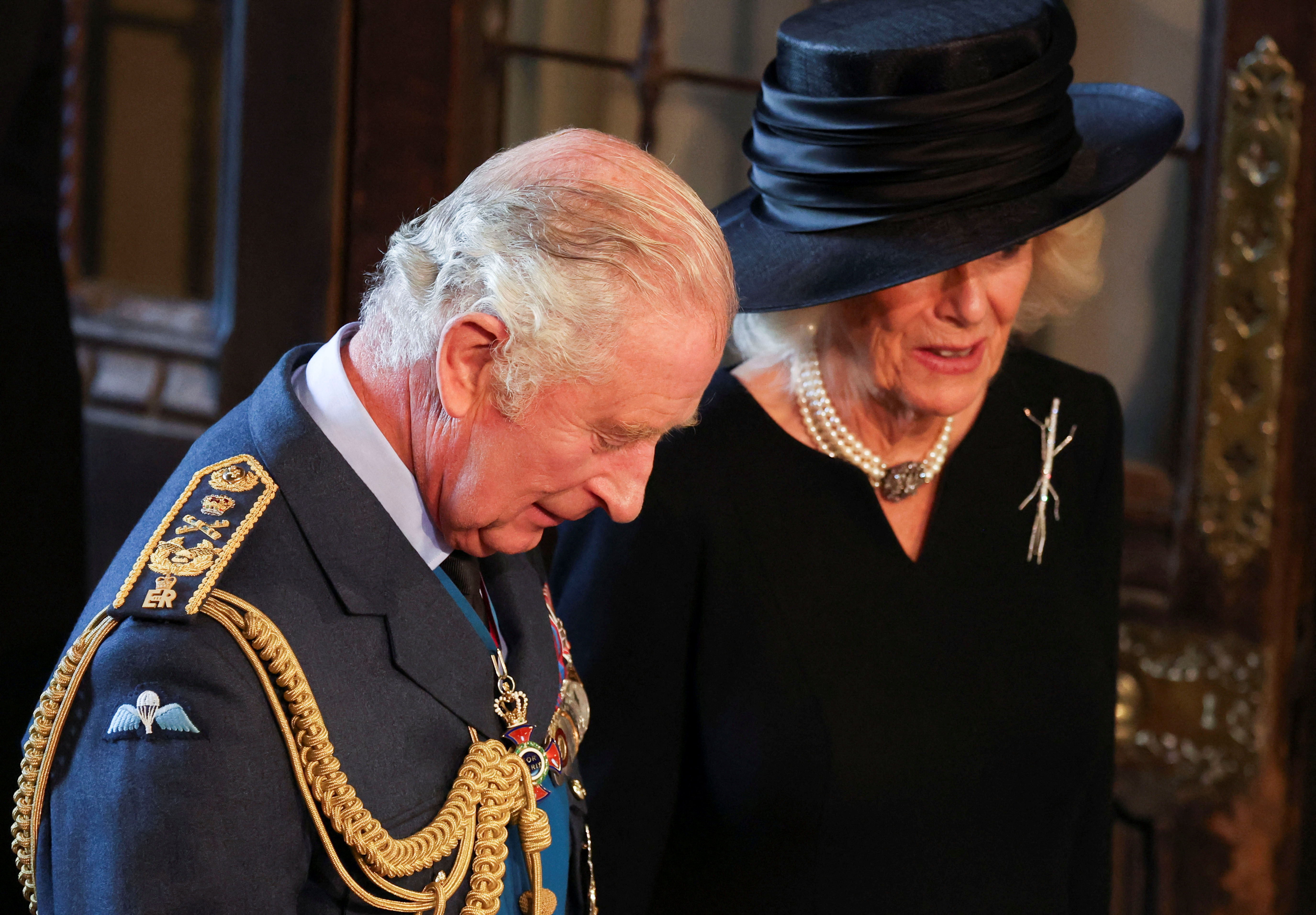 El rey Carlos y la reina Camila de Gran Bretaña