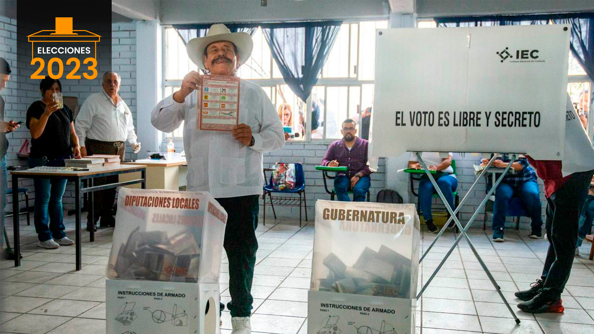 “Nos están amedrentando y levantando gente”, denunció Armando Guadiana al presentar su voto