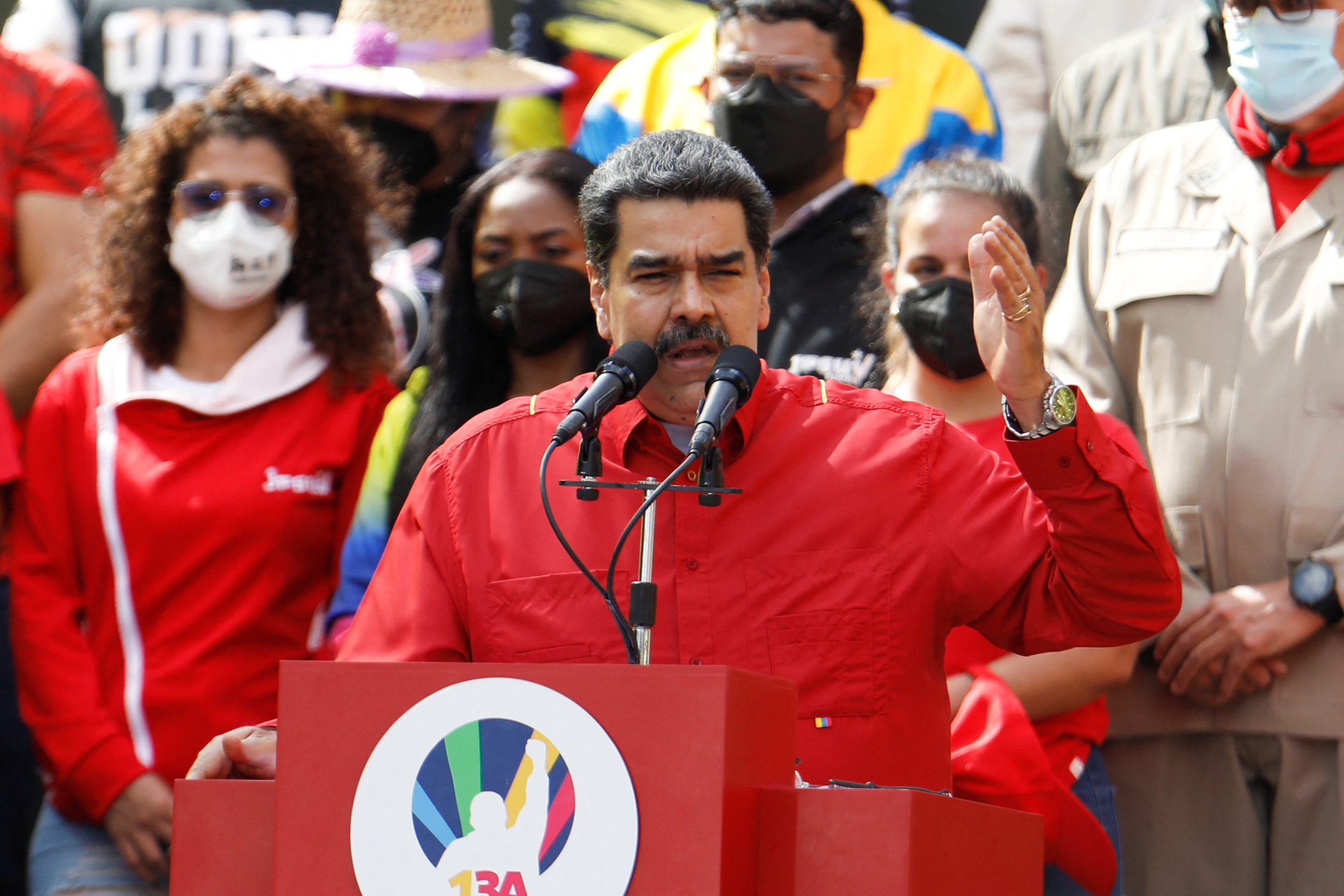 Foto de archivo: Nicolás Maduro en la celebración de los veinte años del aniversario de la vuelta al poder de Hugo Chávez 