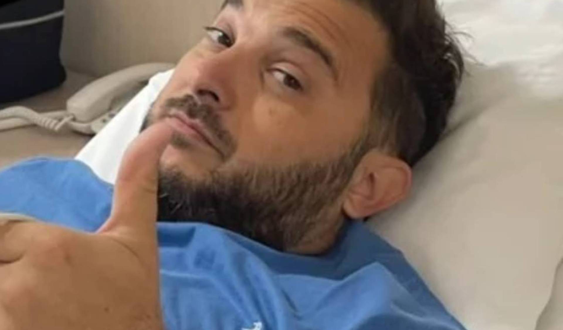 Diego Brancatelli fue internado en el Sanatorio de la Trinidad de Palermo por fuertes dolores en la espalda  (Instagram) 