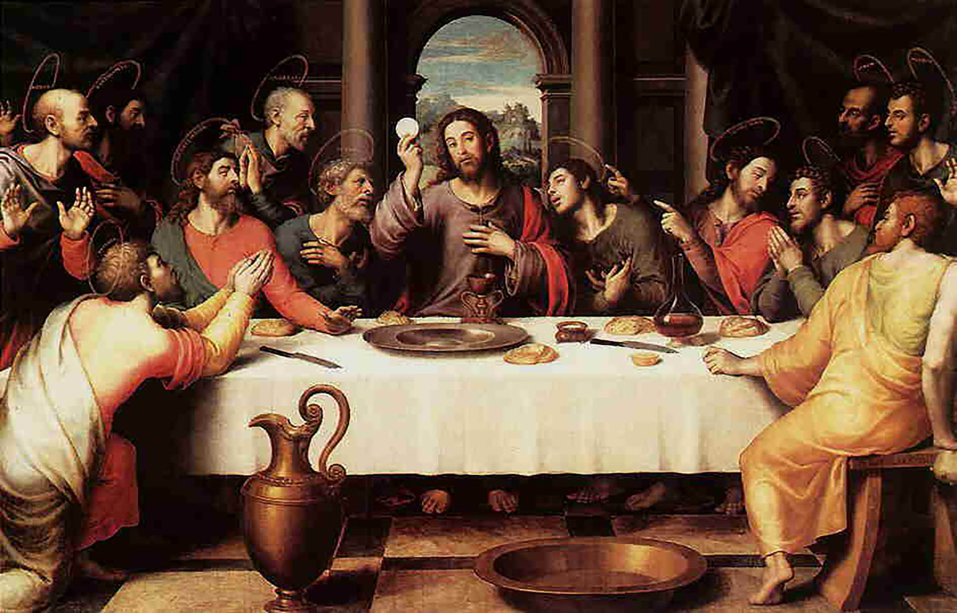 La ultima cena es una obra del pintor Juan de Juanes, pintada entre 1555 y 1562, y que pertenece a la colección del Museo del Prado