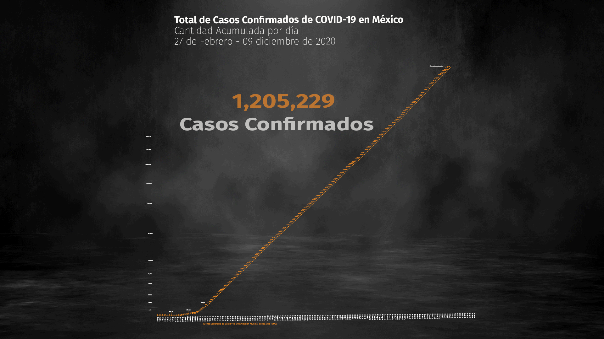 Hasta este miércoles 9 de diciembre, la SSa registró 1,205,229 casos positivos y 111,655 defunciones acumuladas por COVID-19 en México (Ilustración: Steve Allen)