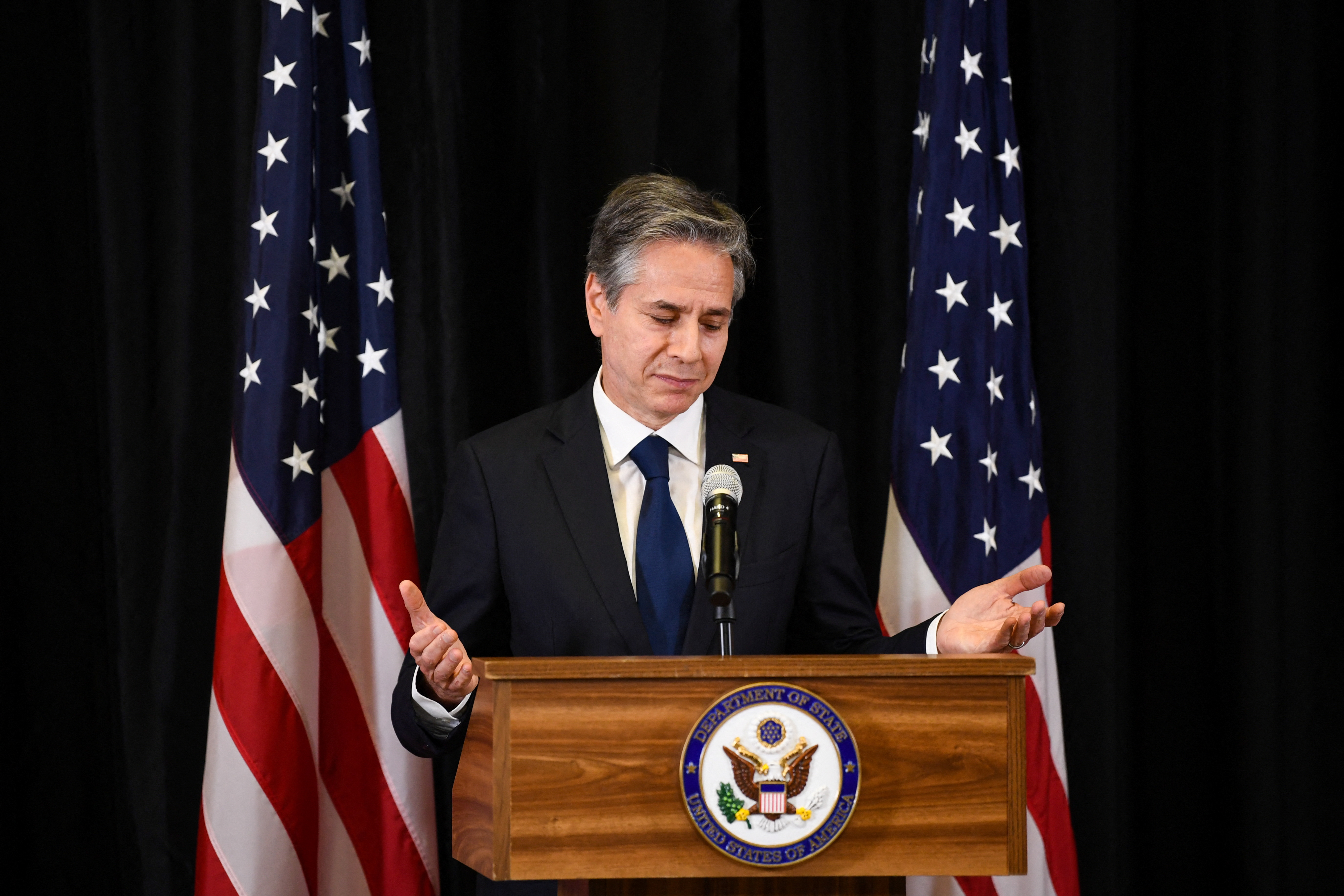 El secretario de Estados de EEUUm Antony Blinken (REUTERS/Annegret Hilse)