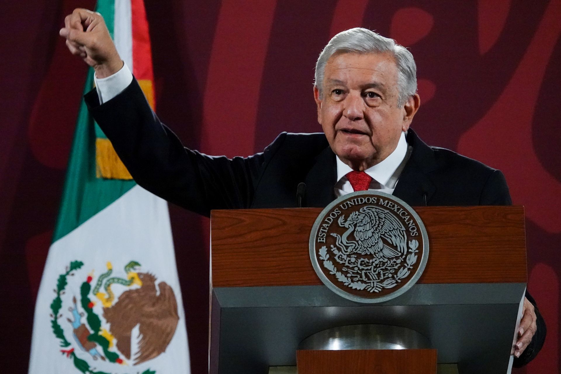 Andrés Manuel López Obrador descartó que el acuerdo firmado entre México y Rusia en materia espacial tenga fines de espionaje (FOTO: GALO CAÑAS/CUARTOSCURO.COM)