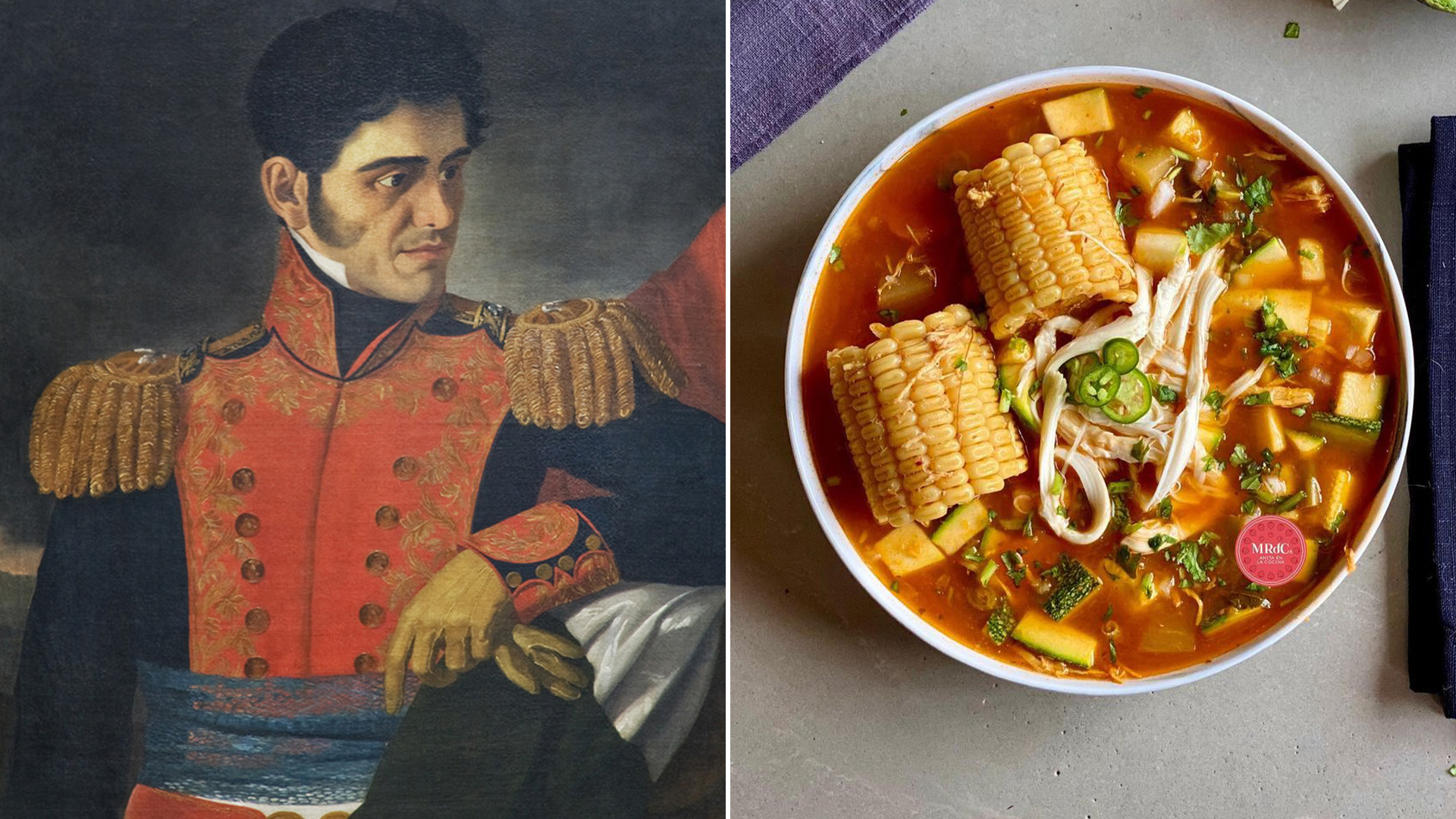 Cuál es el origen del caldo tlalpeño y qué relación tiene con Santa Anna -  Infobae