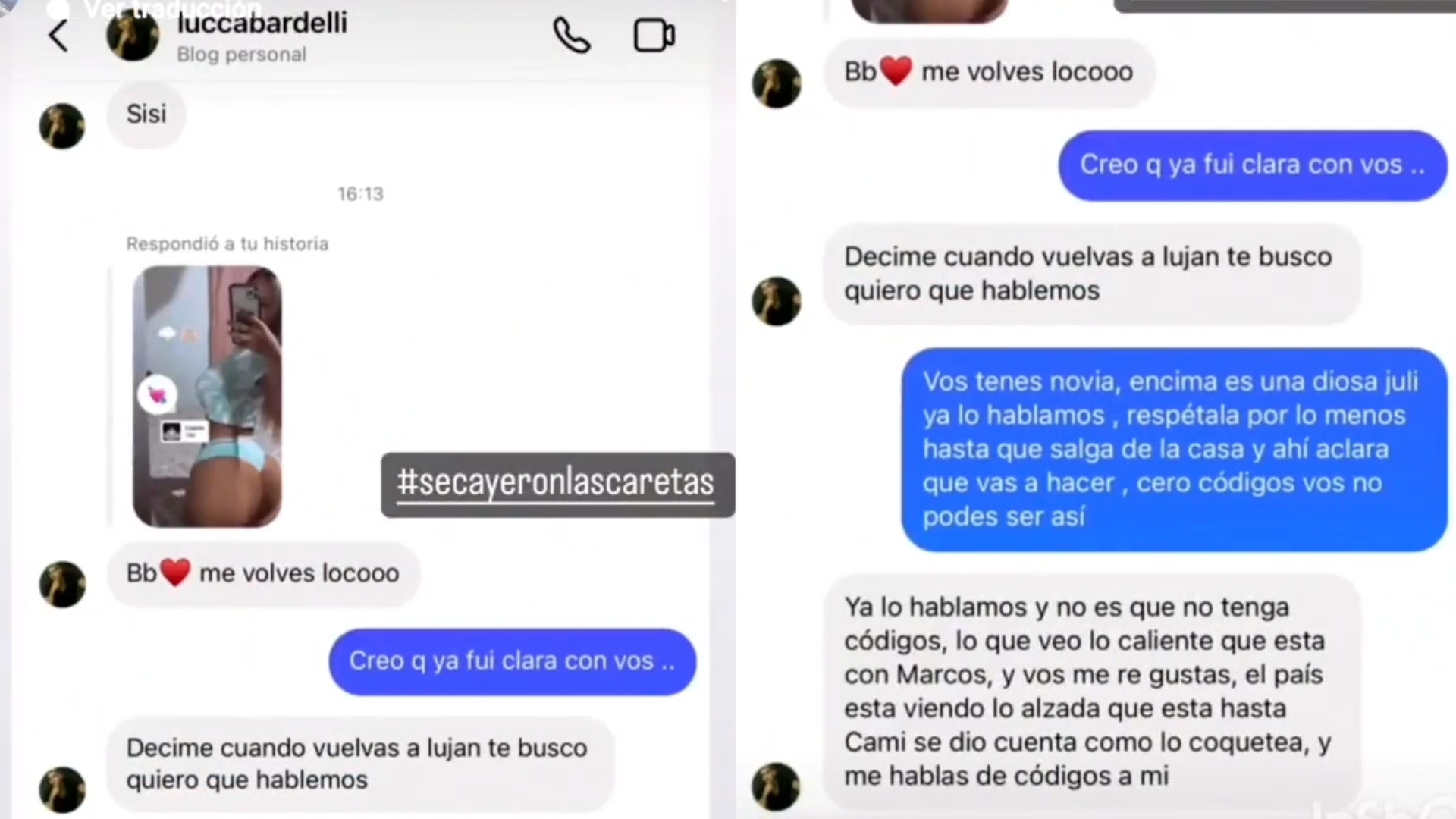 Se viralizaron supuestos chats del novio de Julieta Poggio de GH (Video: Instagram)