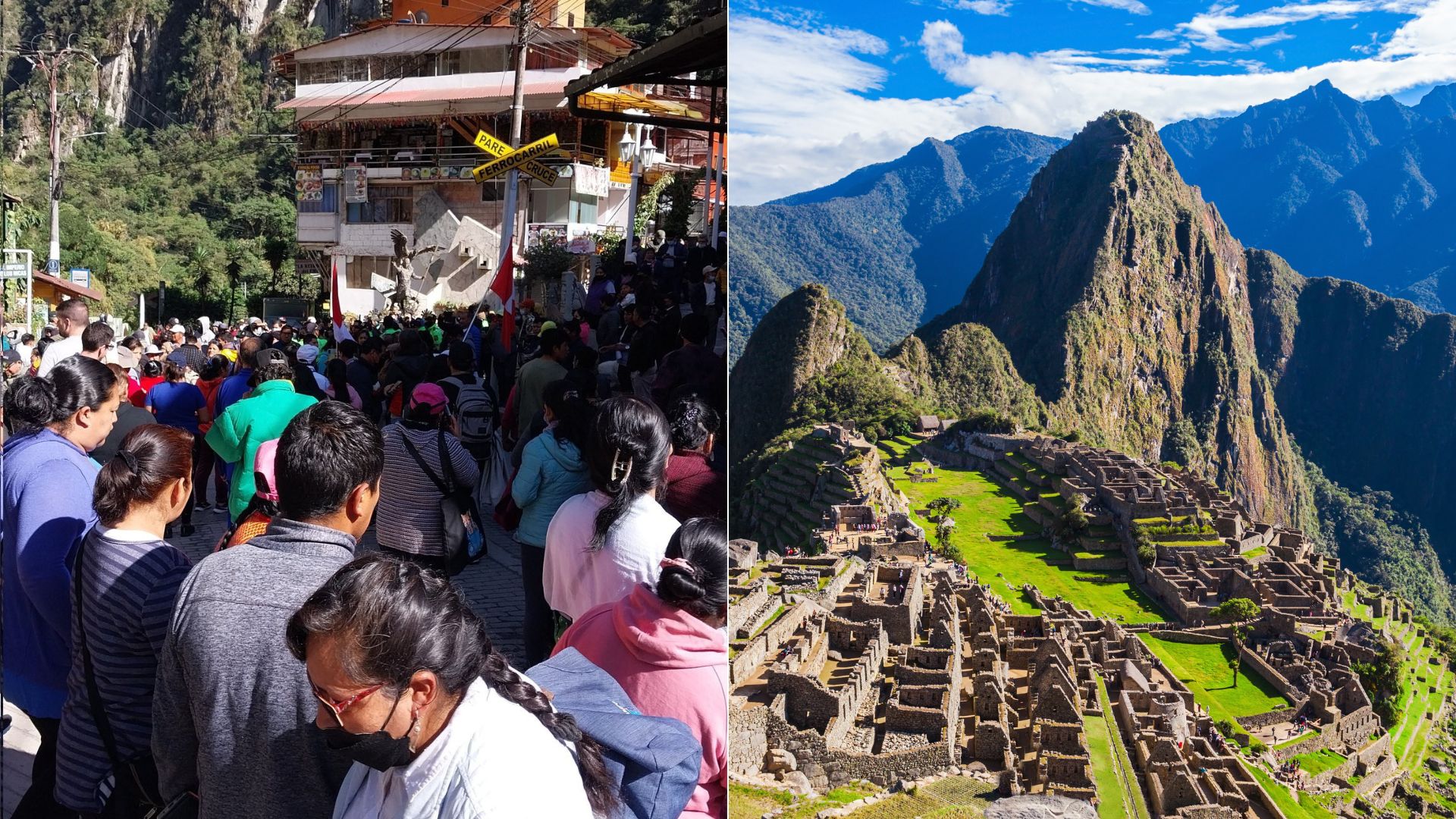 Machu Picchu pueblo acata paro total en reclamo por suspensión de la venta de boletos a la ciudadela Inca