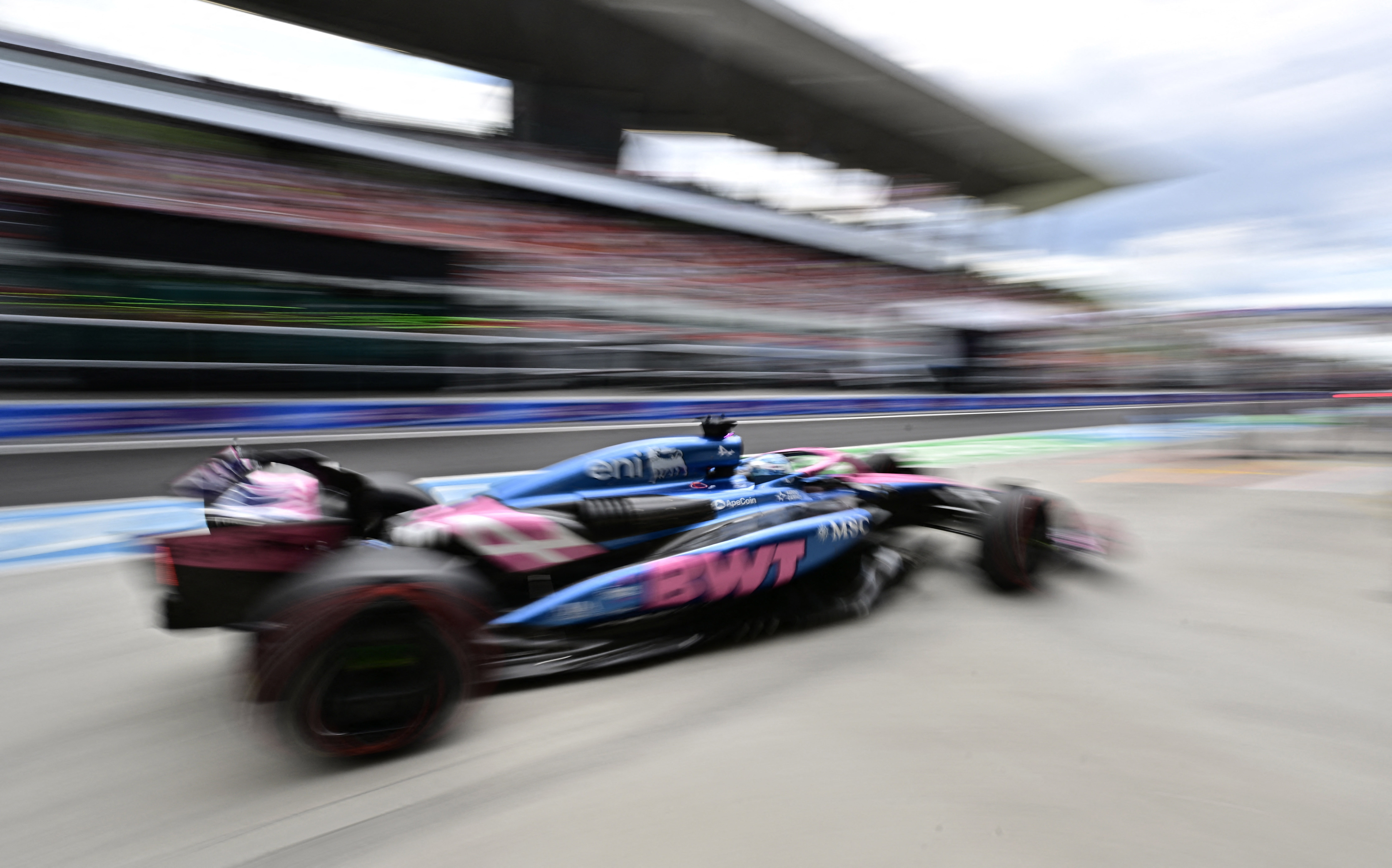 Franco Colapinto quedó último en su primer día de actividad en el GP de Hungría en una jornada preocupante para Alpine