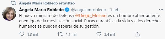 Políticos sobre Diego Molano