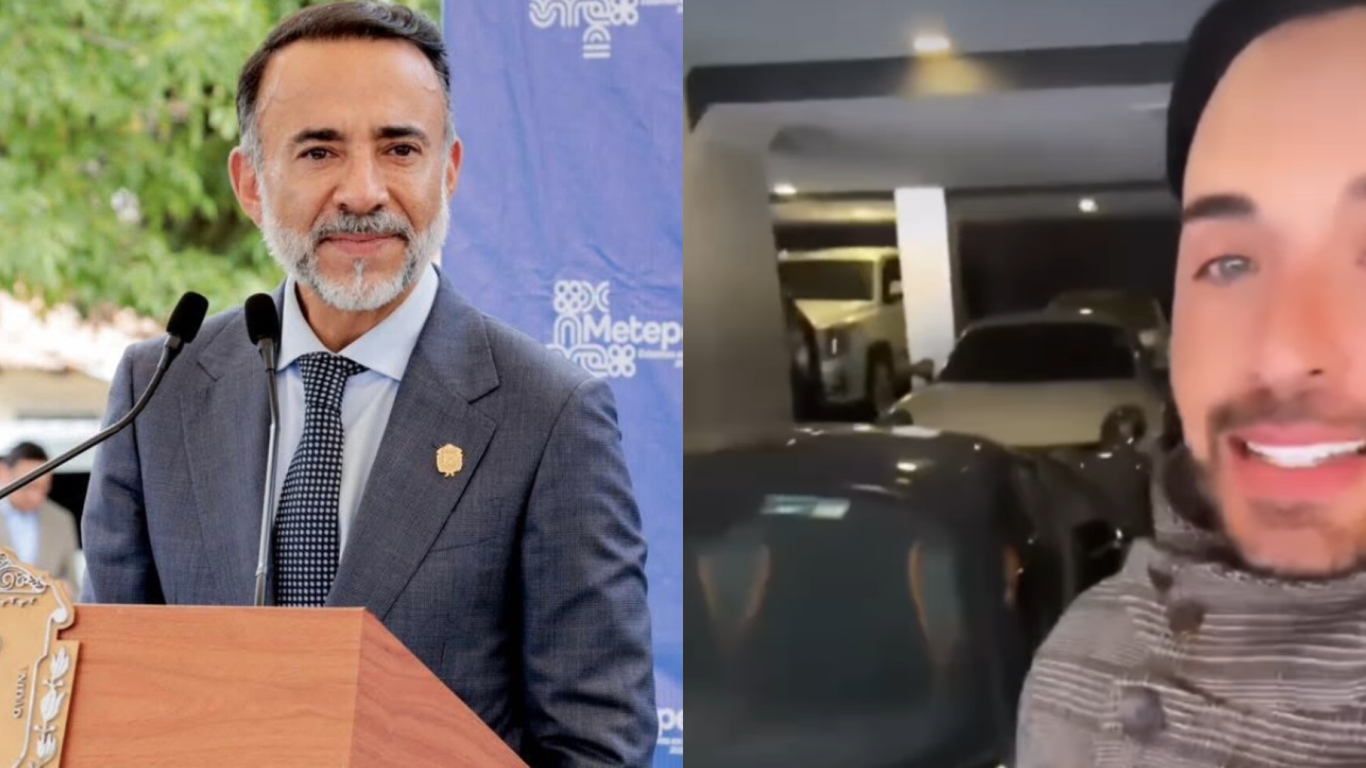 Apio Quijano ventiló lujosa casa del alcalde de Metepec: autos deportivos, cine, sala de juegos y más - Infobae