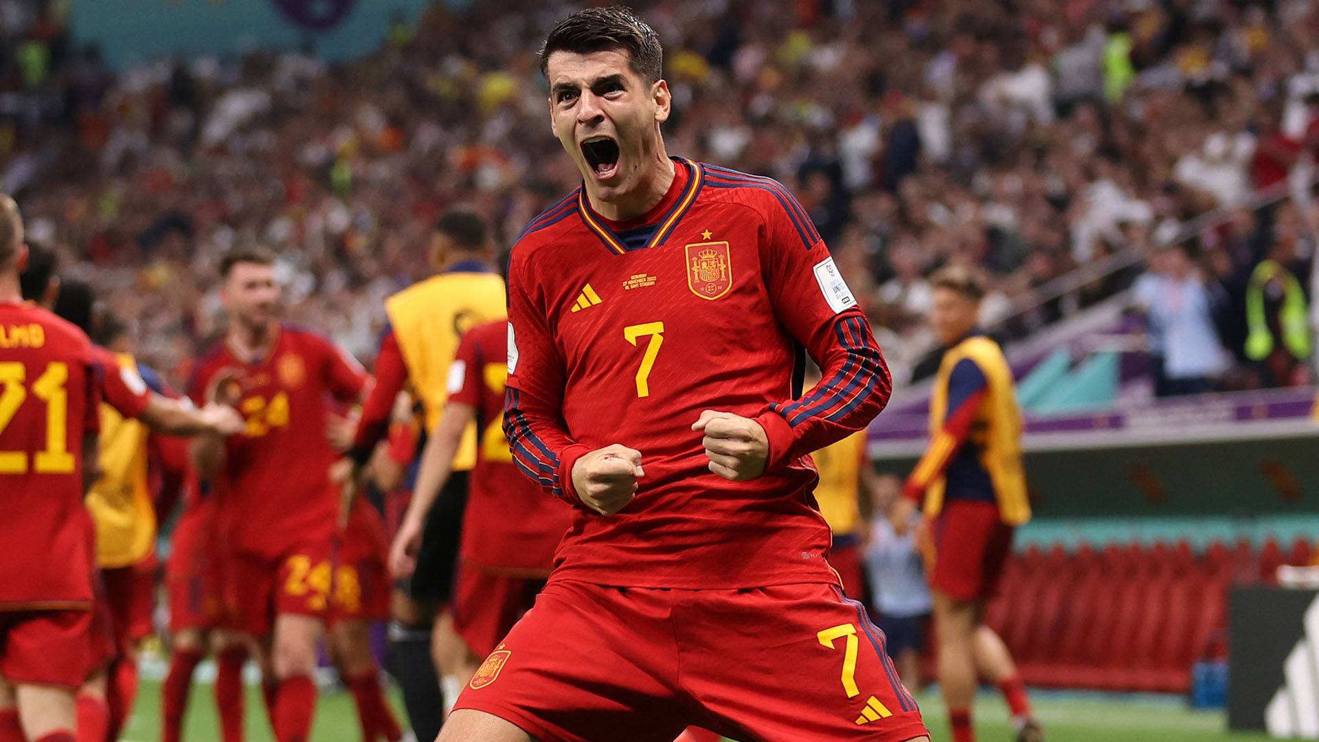 Después del gol de Morata ante Alemania sonó "Mi gran noche", de Raphael, el tema que más sonó hasta ahora en el Mundial (FIFA)