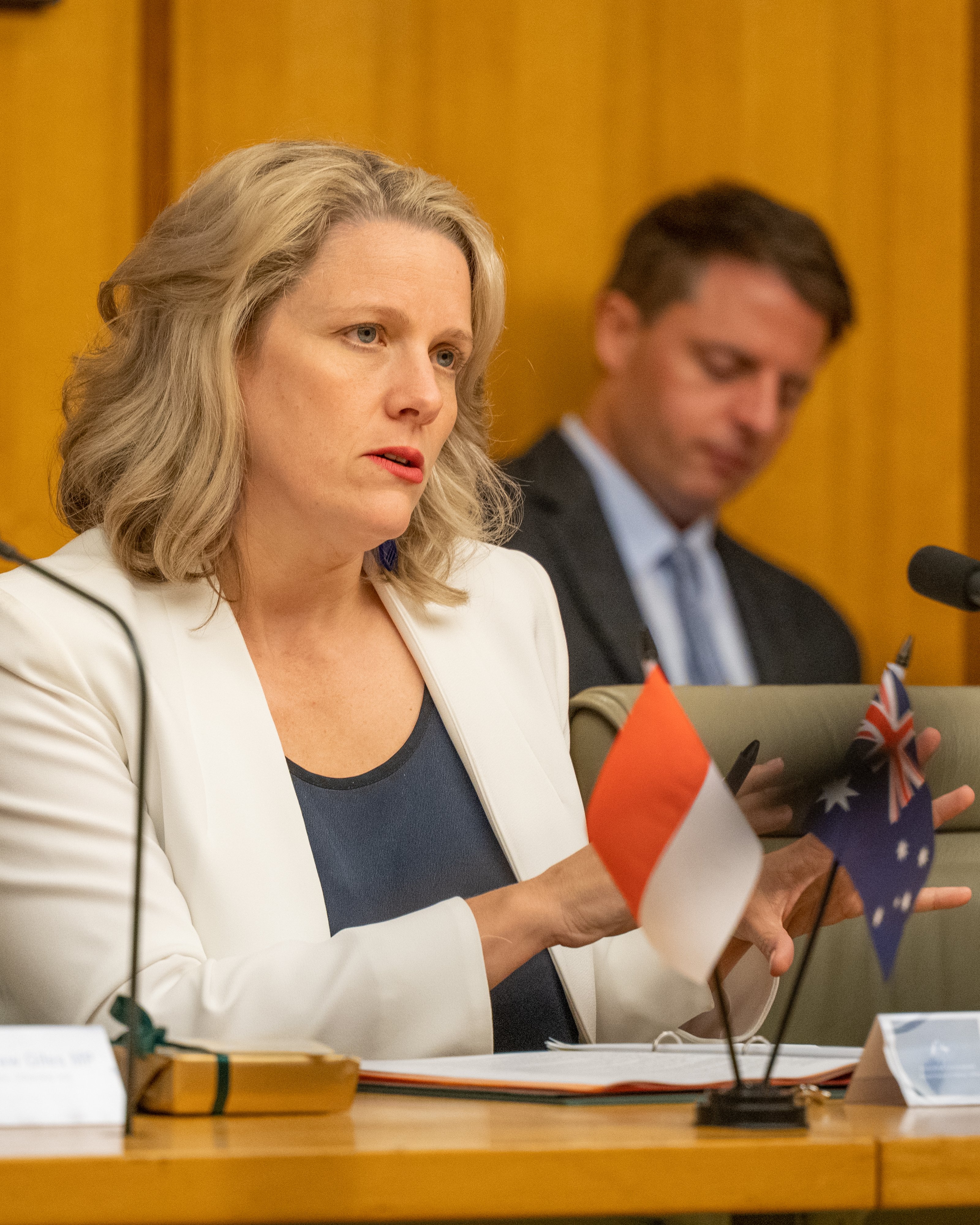 La ministra australiana de Interior, Clare O’Neil (FOTO: @ClareONeilMP)