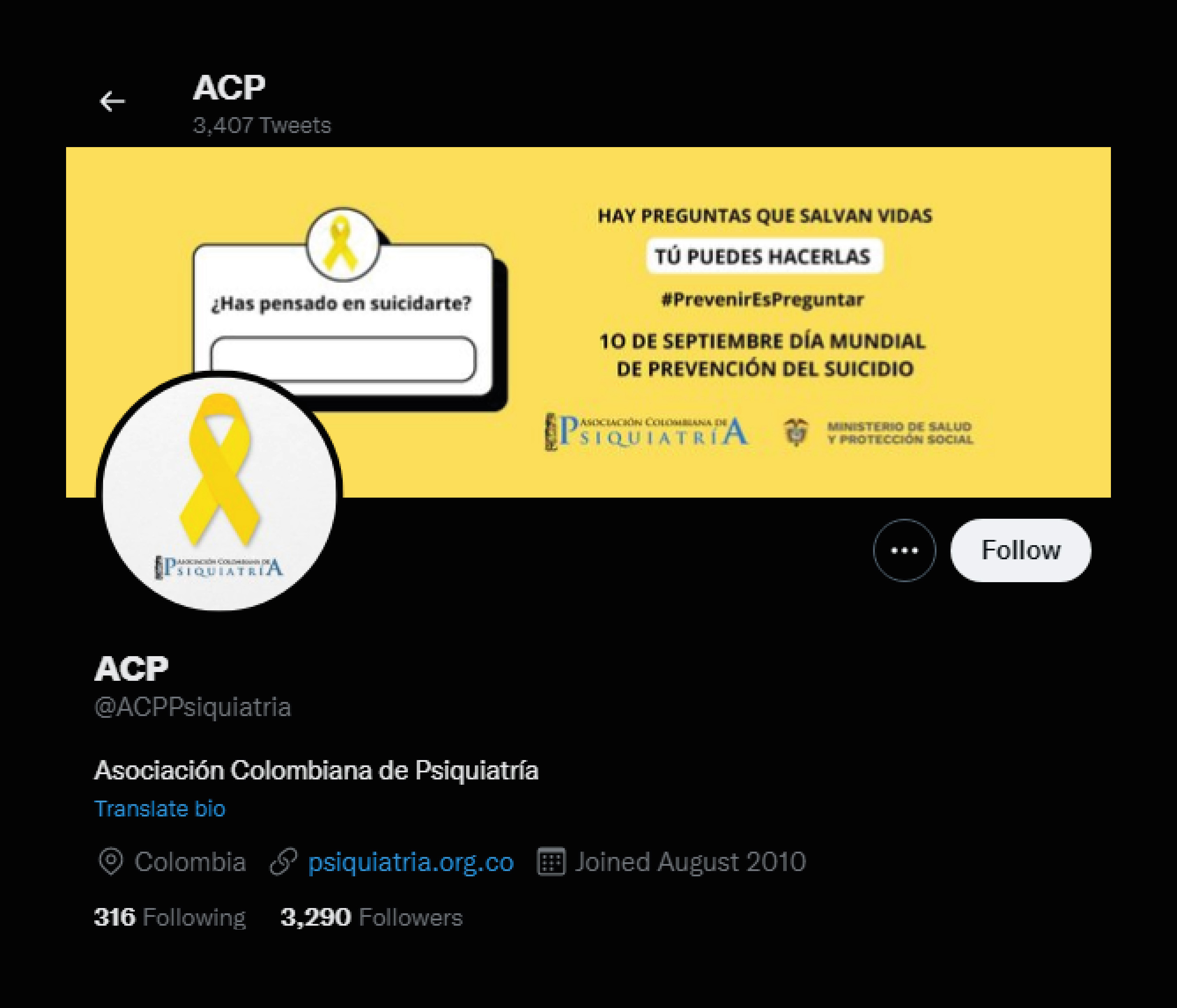 La campaña de la Asociación Colombiana de la Psiquiatría