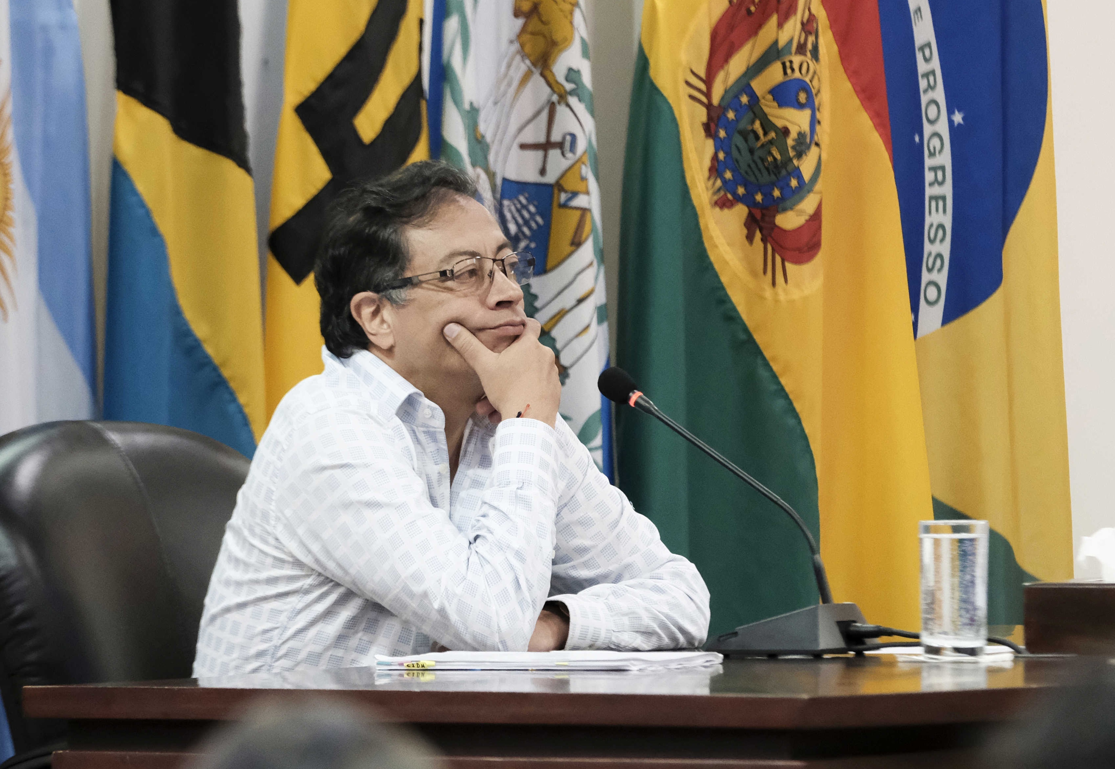 El líder del movimiento de izquierdas Colombia Humana, Gustavo Petro. EFE/Jeffrey Arguedas/Archivo
