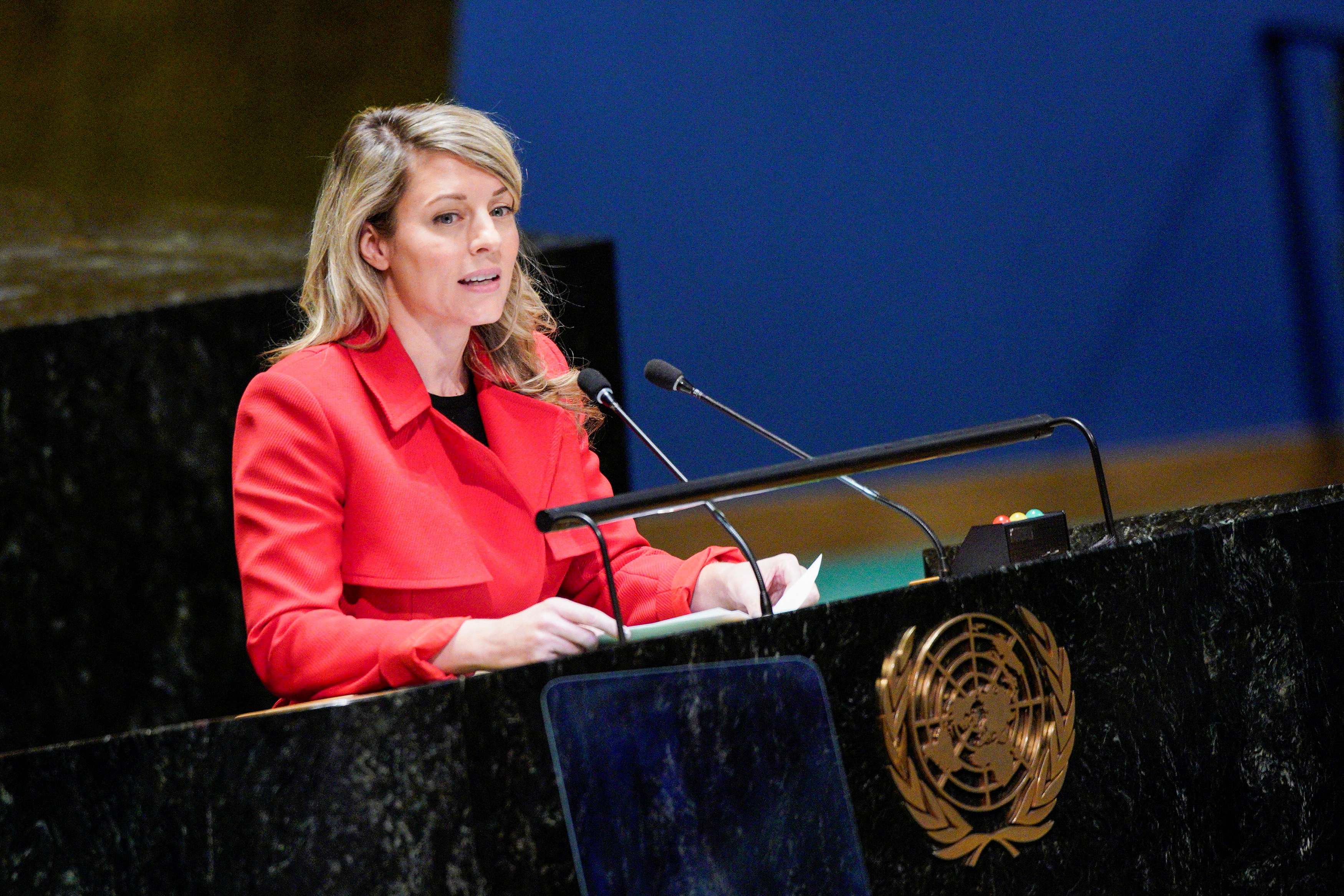 Mélanie Joly, ministra de Asuntos Exteriores de Canadá (REUTERS/Eduardo Munoz)
