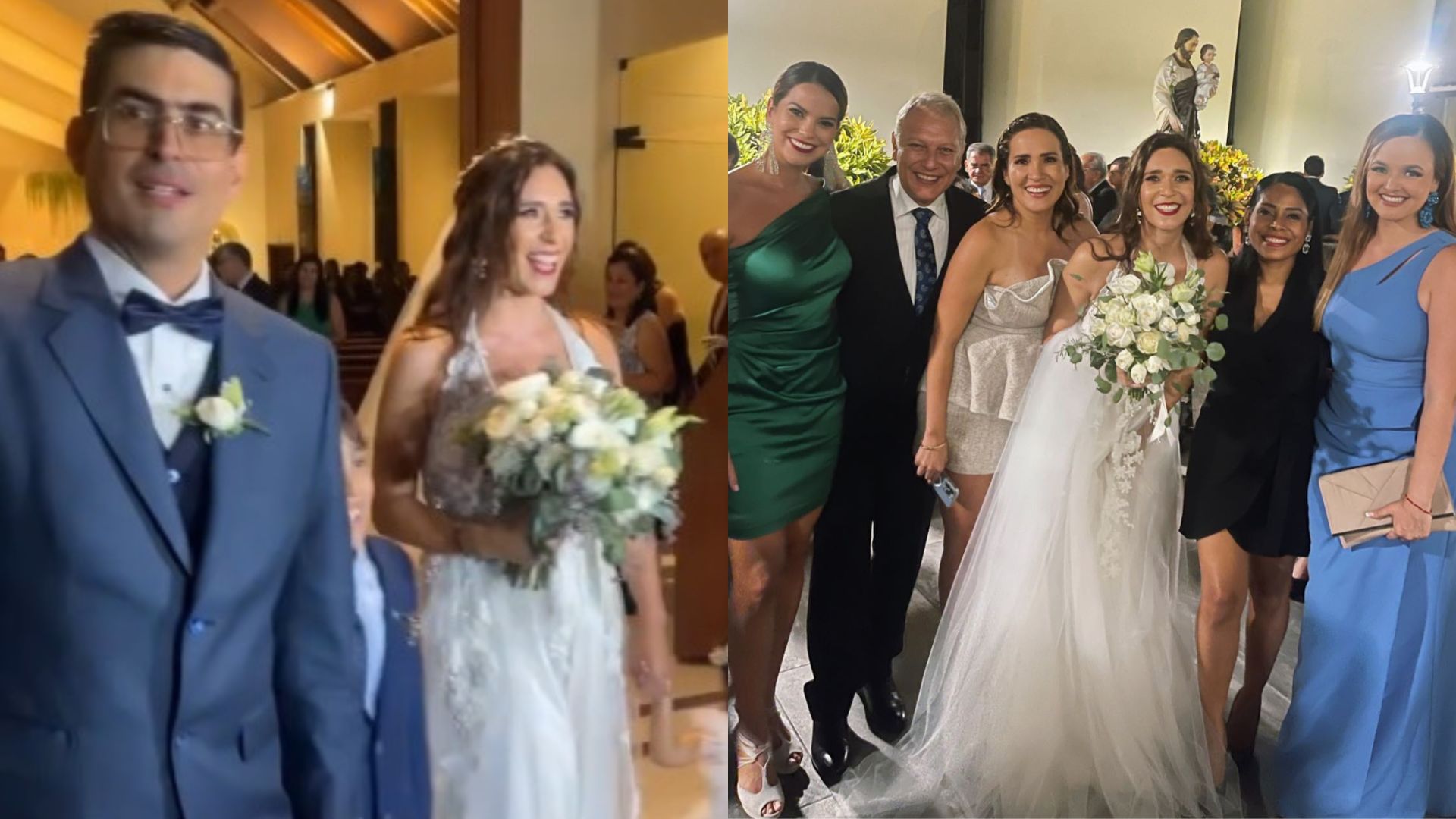 Verónica Linares se casó con Alfredo Rivero: fotos y videos de la ceremonia, los invitados y la fiesta