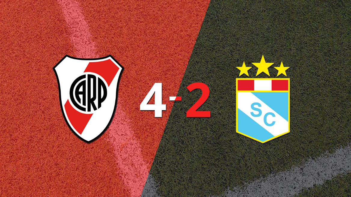 Con doblete de Esequiel Barco, River Plate derrotó a Sporting Cristal