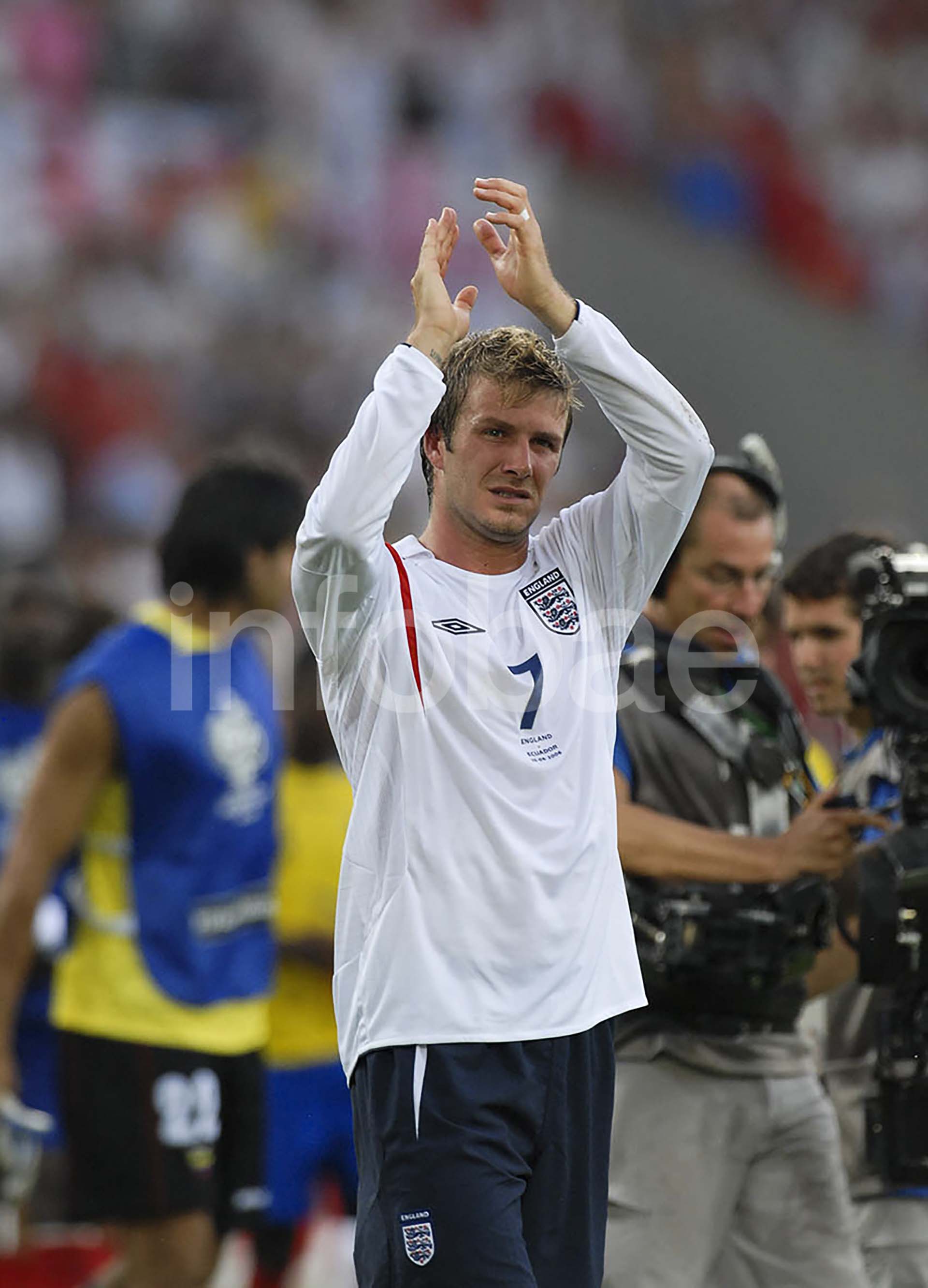 David Beckham fue uno de los máximos referentes de Inglaterra en tres ediciones (Francia 1998, Corea-Japón 2002 y Alemania 2006)