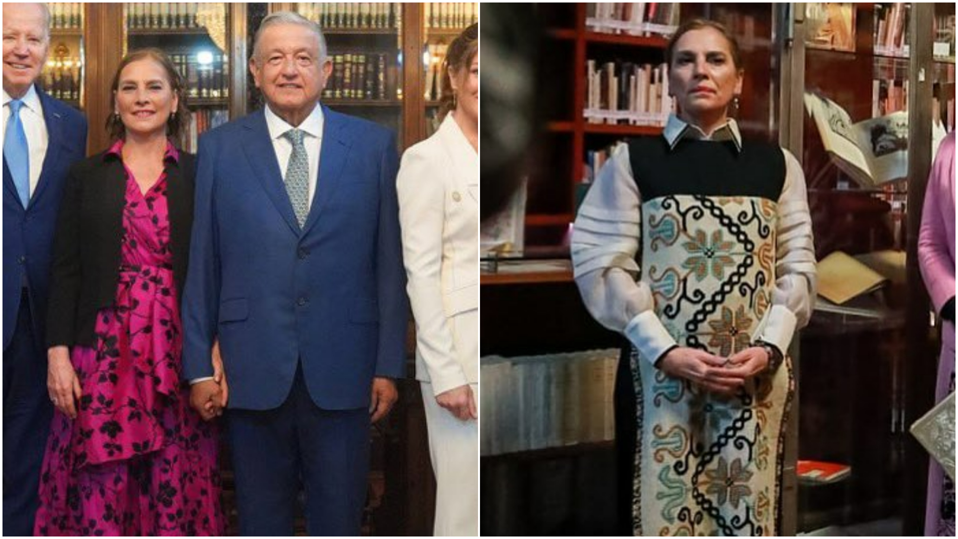 La primera dama también utilizó dos looks el 10 de enero (Cuartoscuro/Instagram/@beatrizgutierrezmuller)