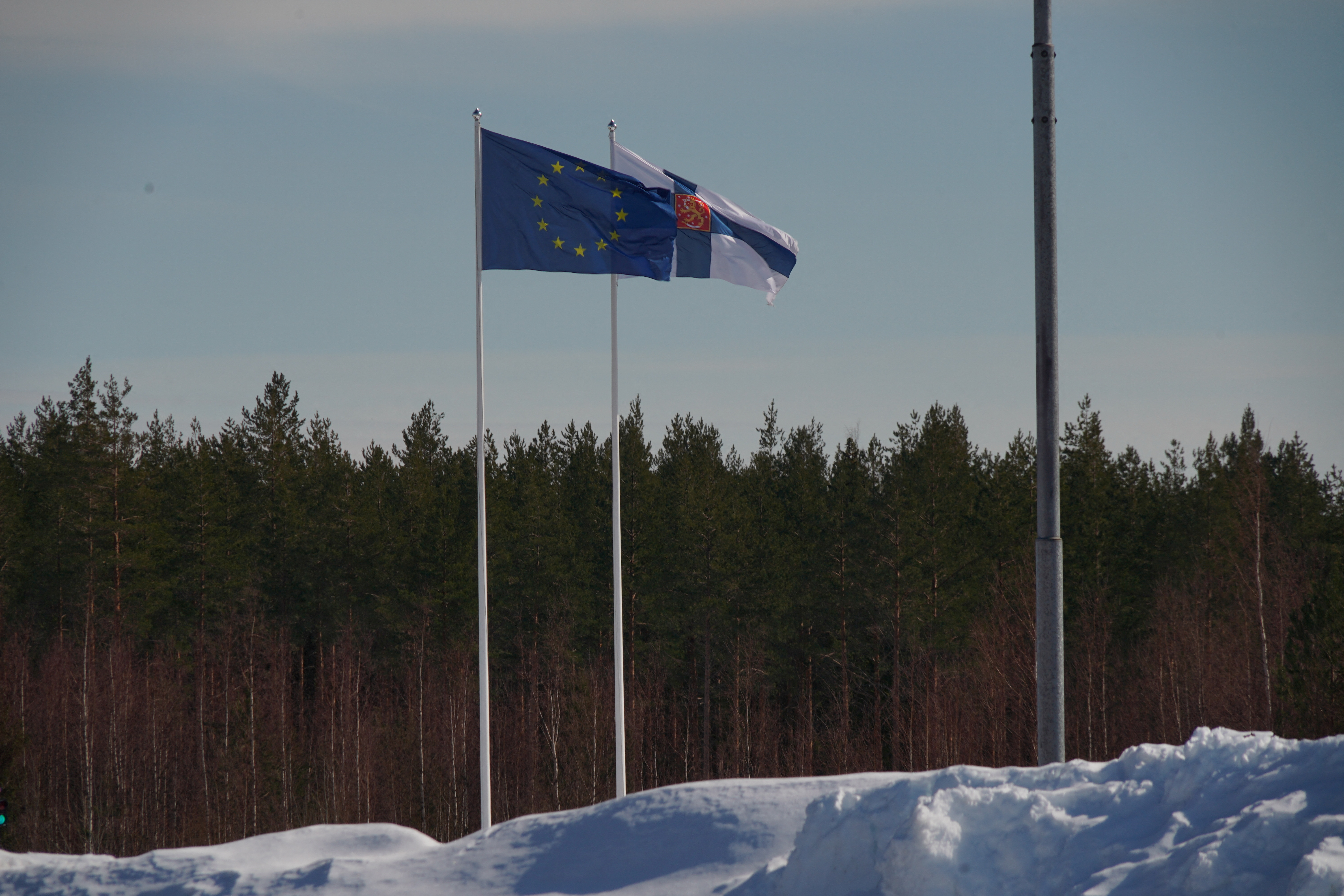Finlandia se sumó a la OTAN a causa de la invasión rusa (REUTERS/Tom Little)