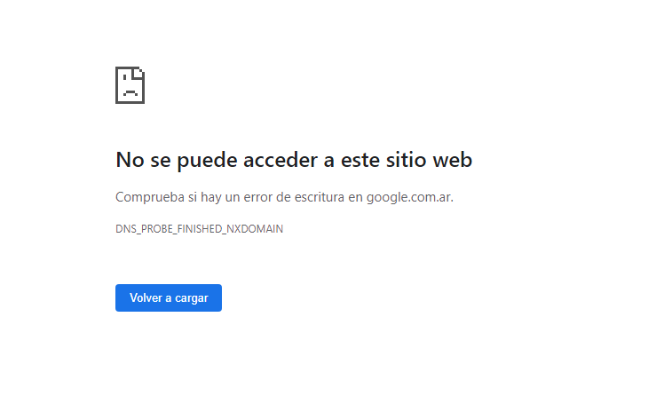 La web de Google Argentina estuvo caída durante varios minutos