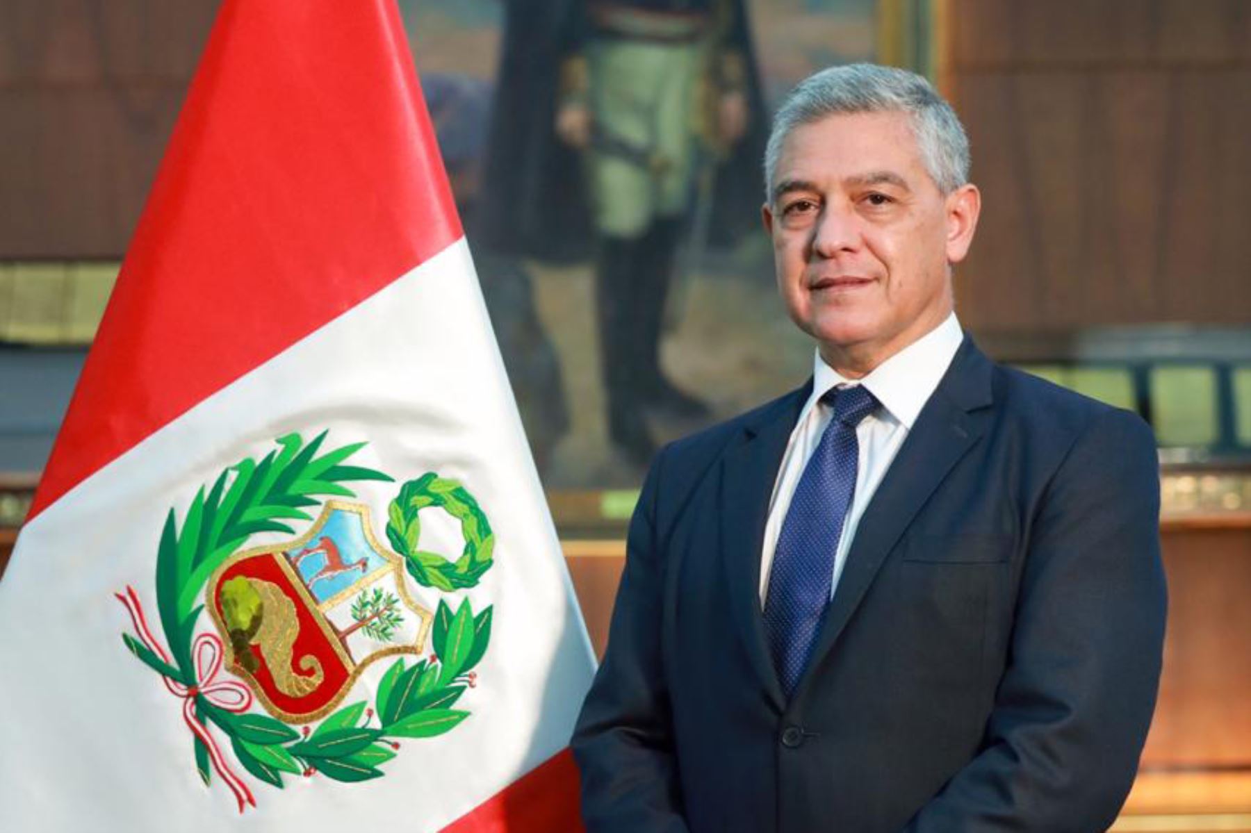 El ministro del interior de Perú,  José Elice