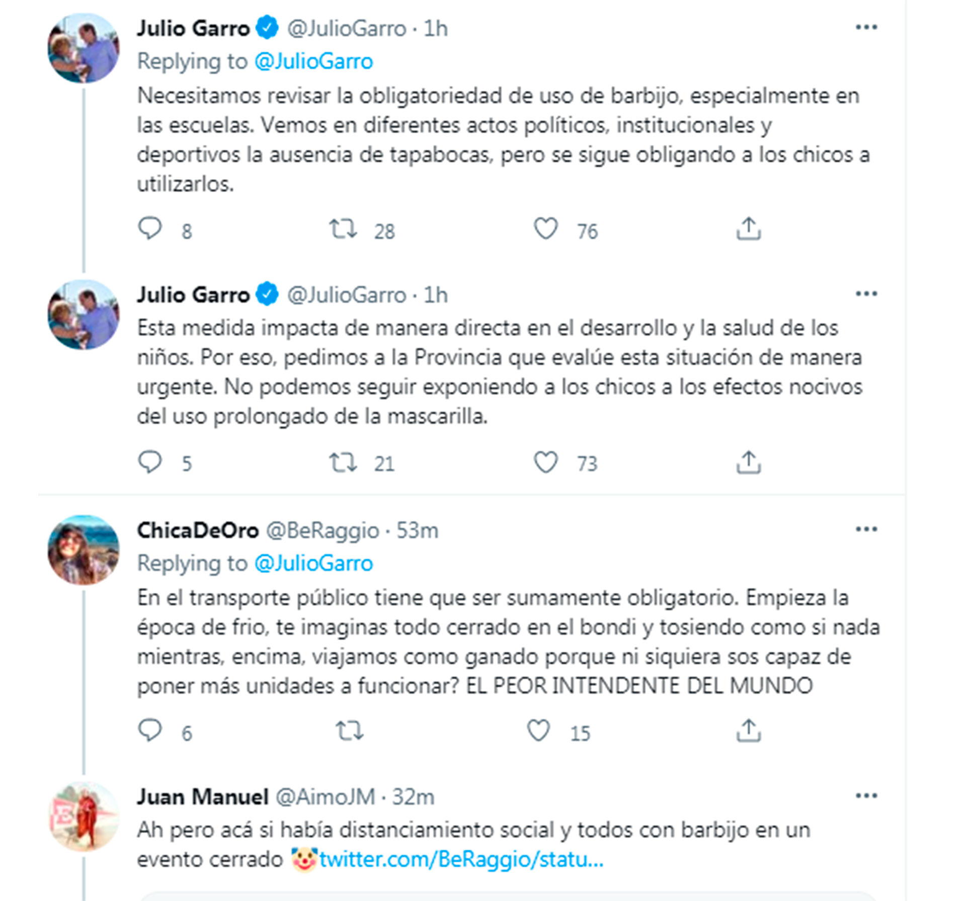 El mensaje del intendente de La Plata, Julio Garro