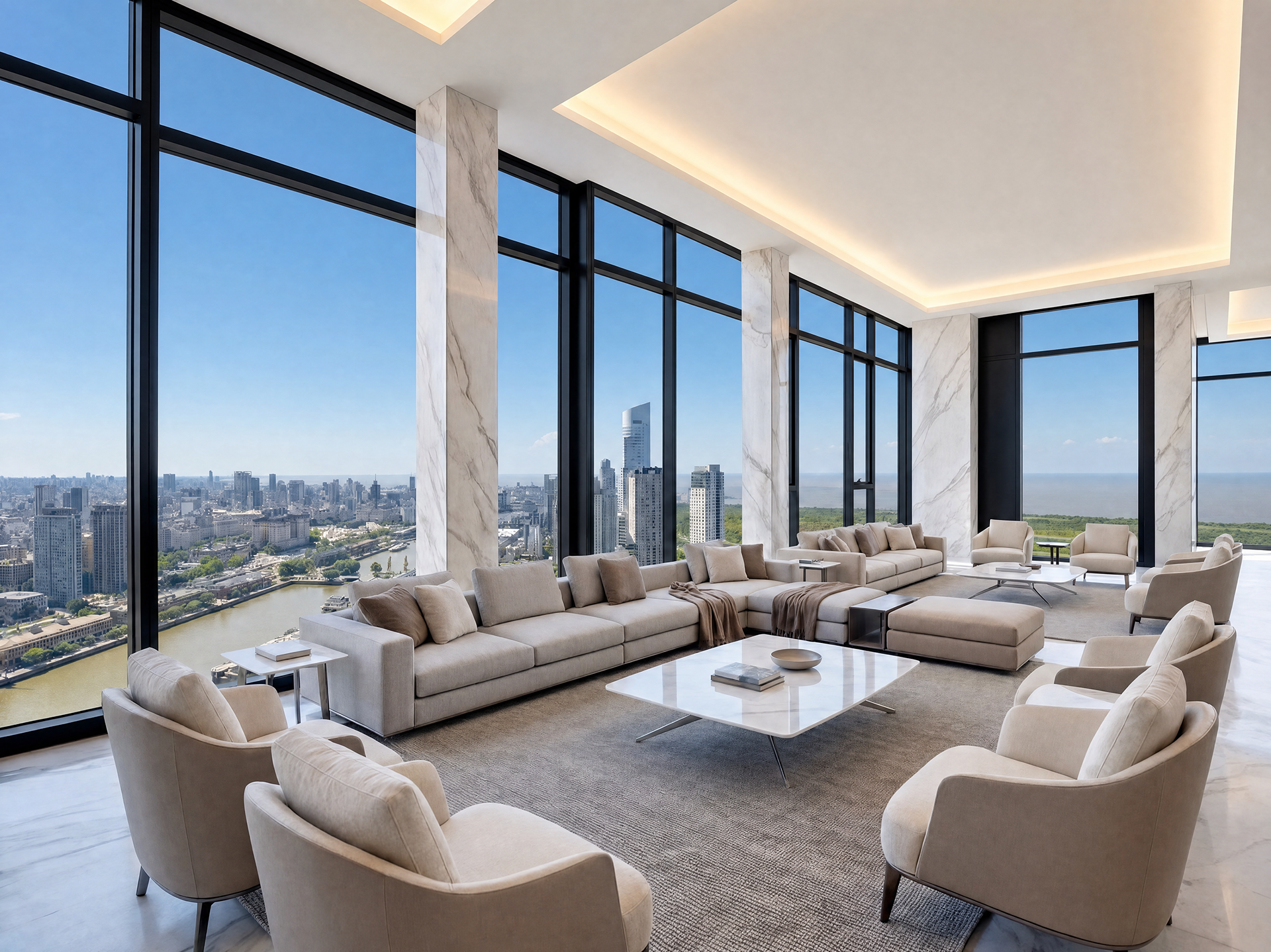 Esta es la propiedad residencial en venta más cara del país: los detalles de lujo de este penthouse de Puerto Madero y cuánto cuesta