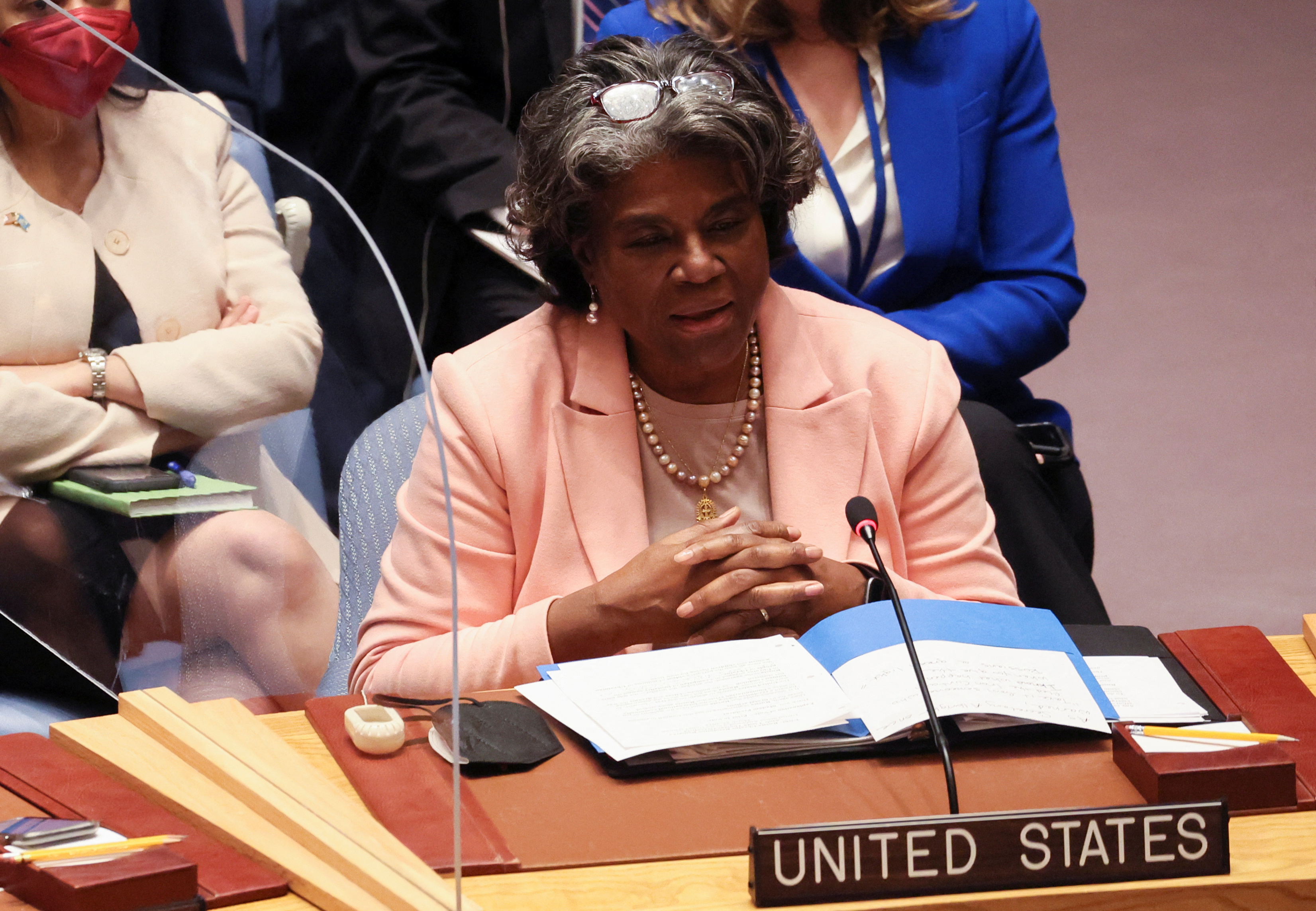 La embajadora de Estados Unidos ante la ONU, Linda Thomas-Greenfield