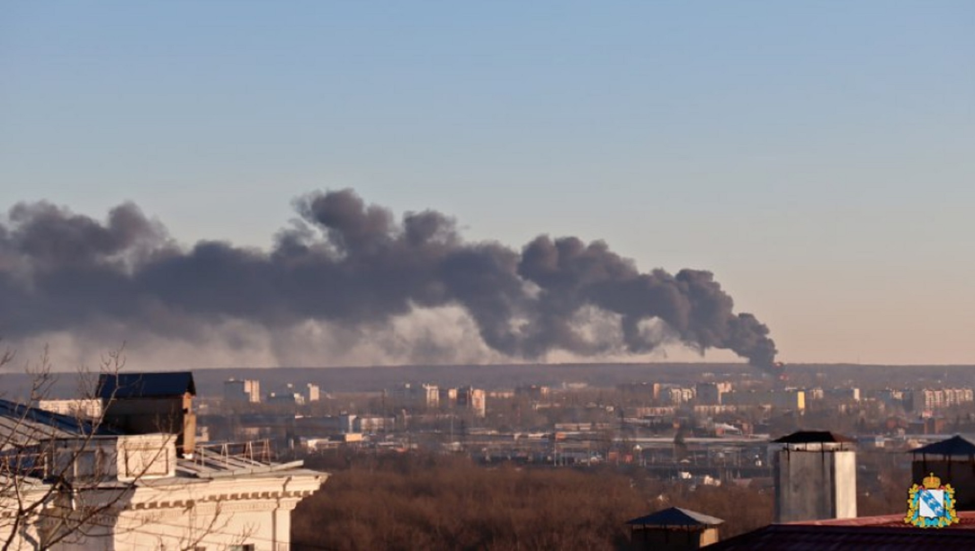 Incendio en Kursk (t.me/kurskadm)