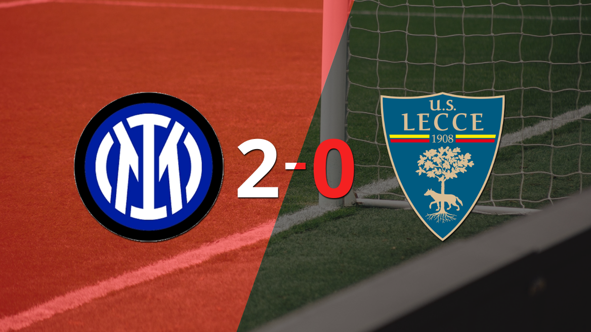 En su casa, Inter derrotó por 2-0 a Lecce